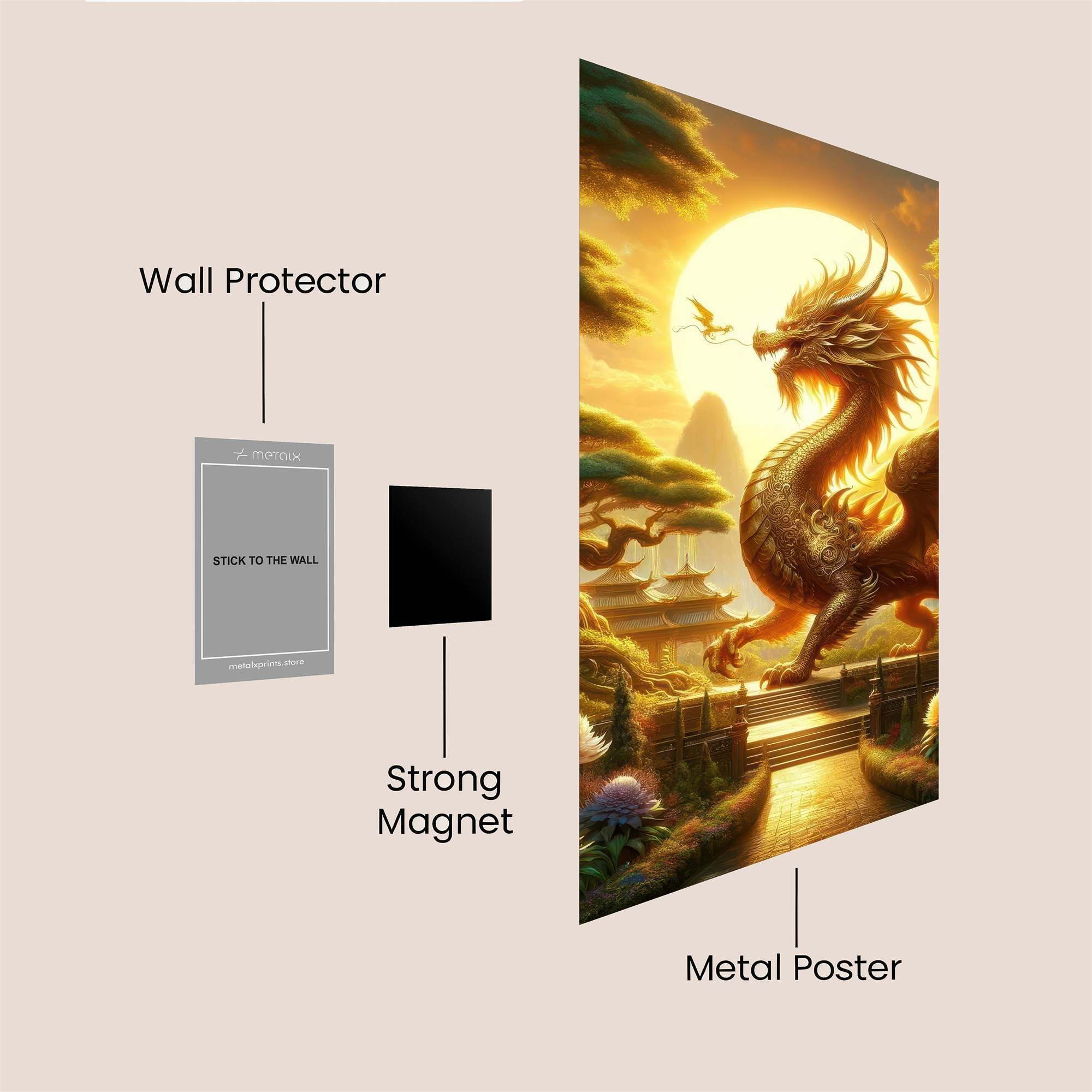 Dragon Serenity Safe Wall Magnetic / M