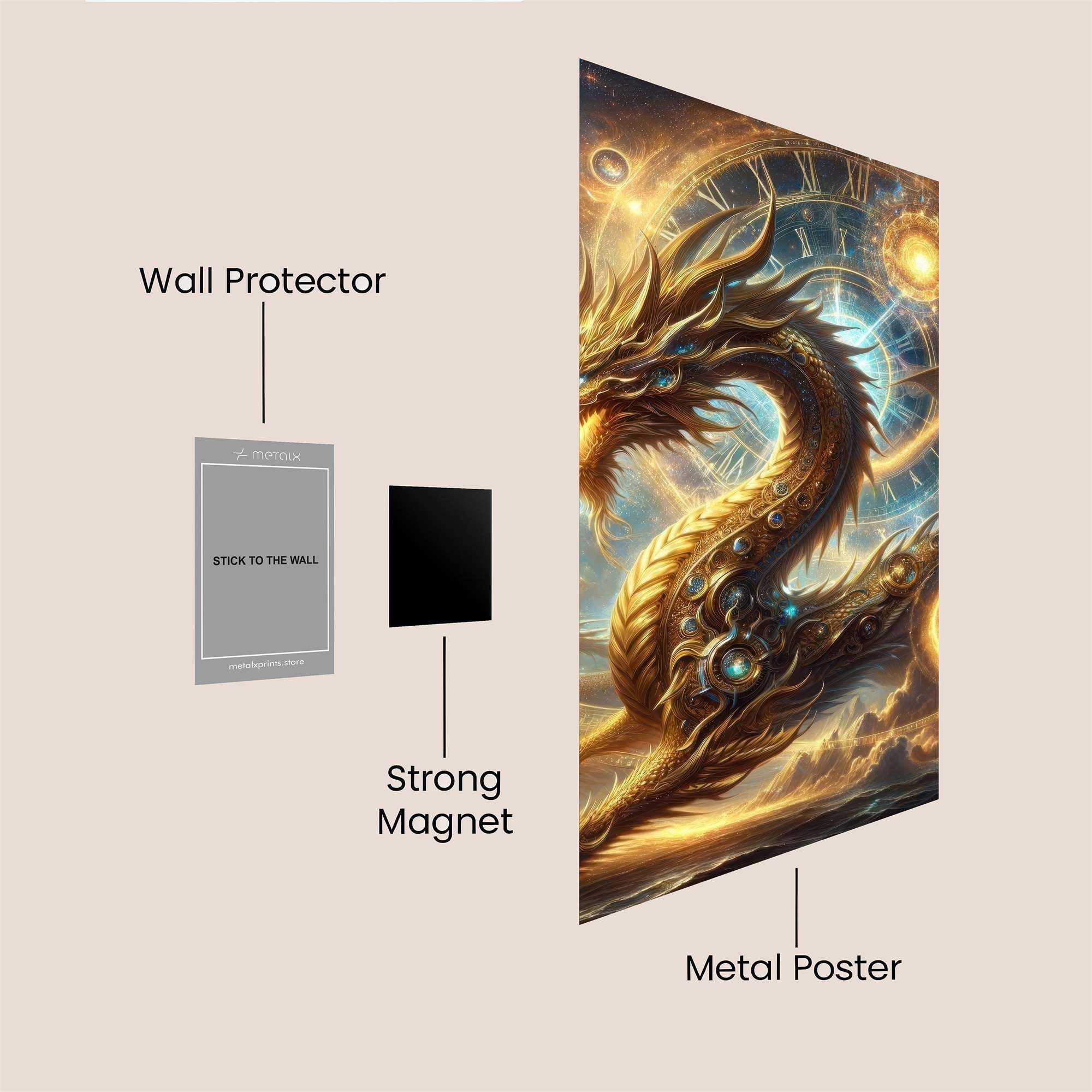 Dragon Timewarp Safe Wall Magnetic / M