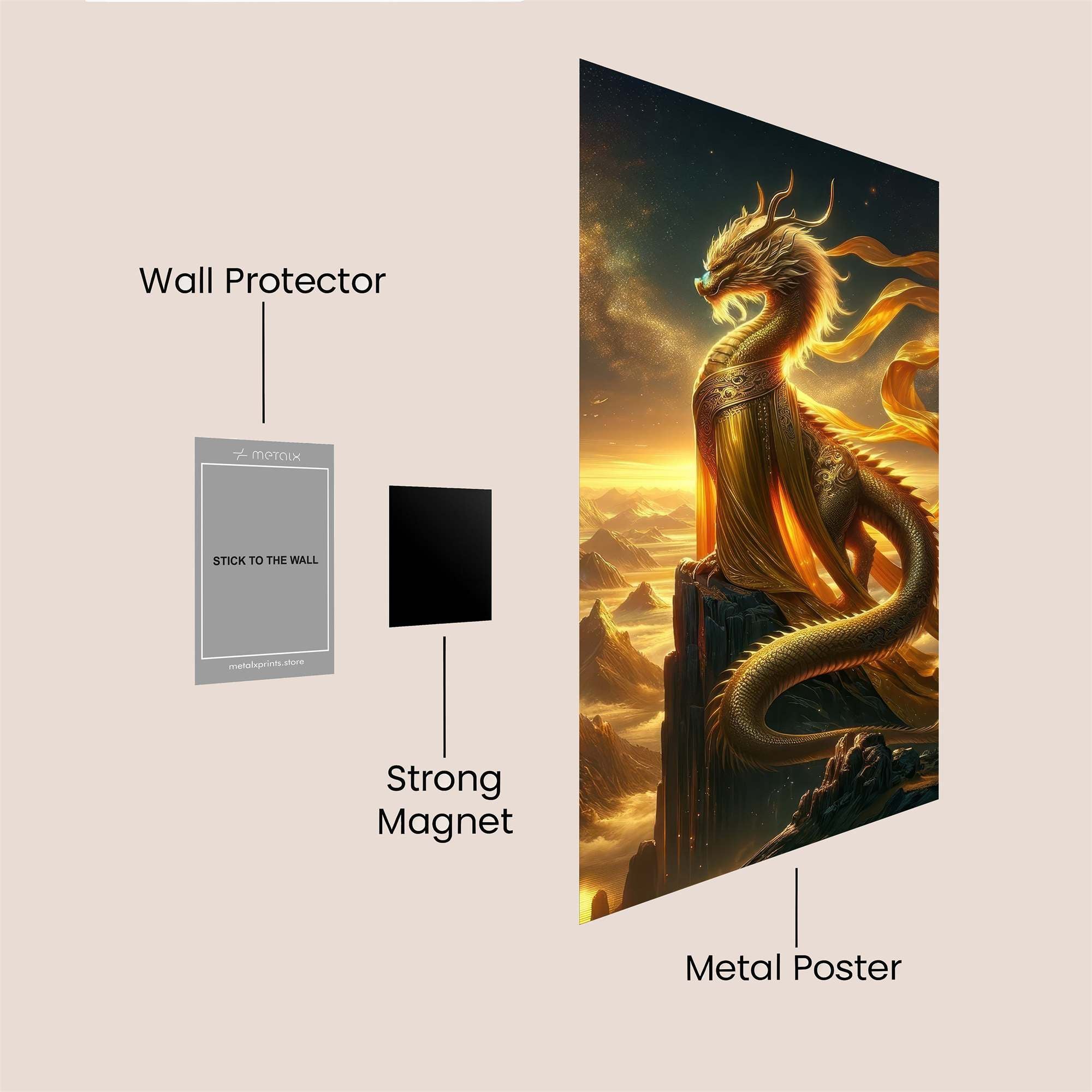 Dragon Radiant Safe Wall Magnetic / M