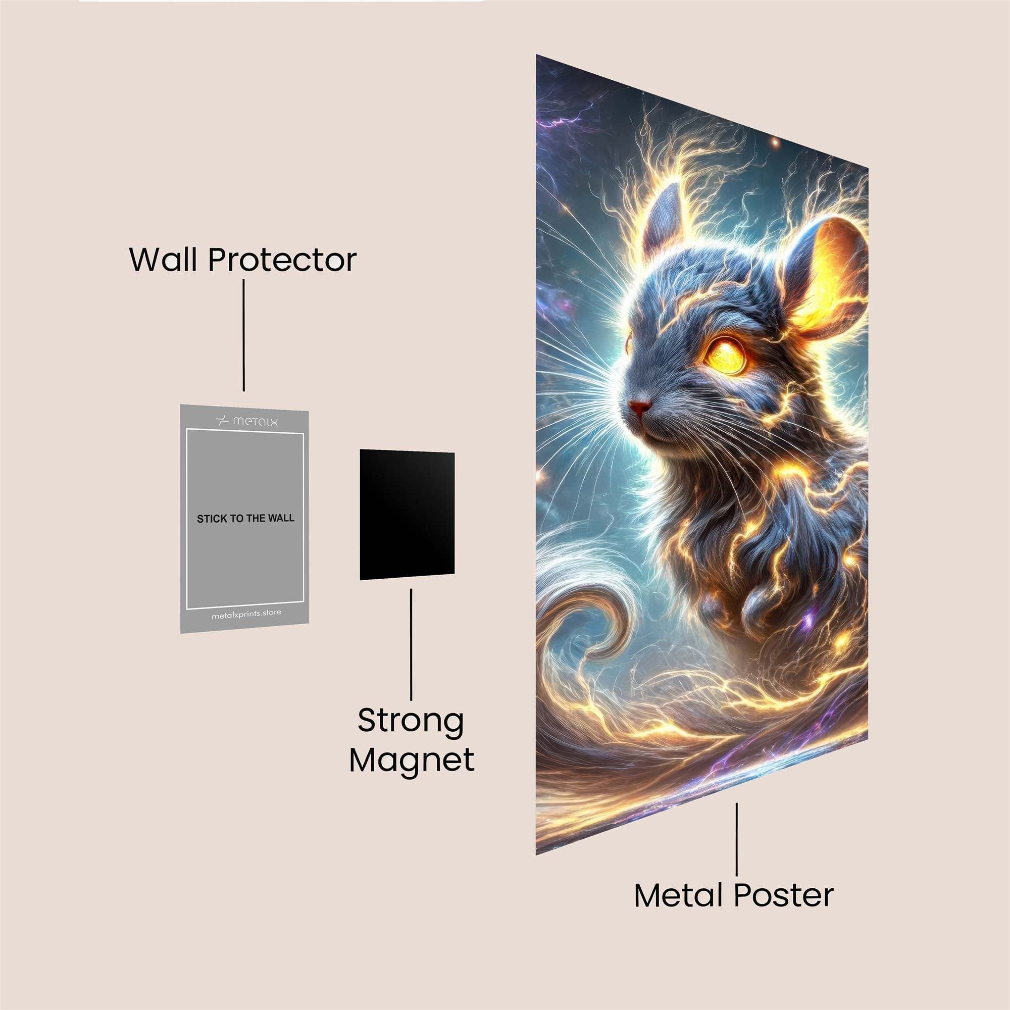 Electric Serenity Safe Wall Magnetic / M