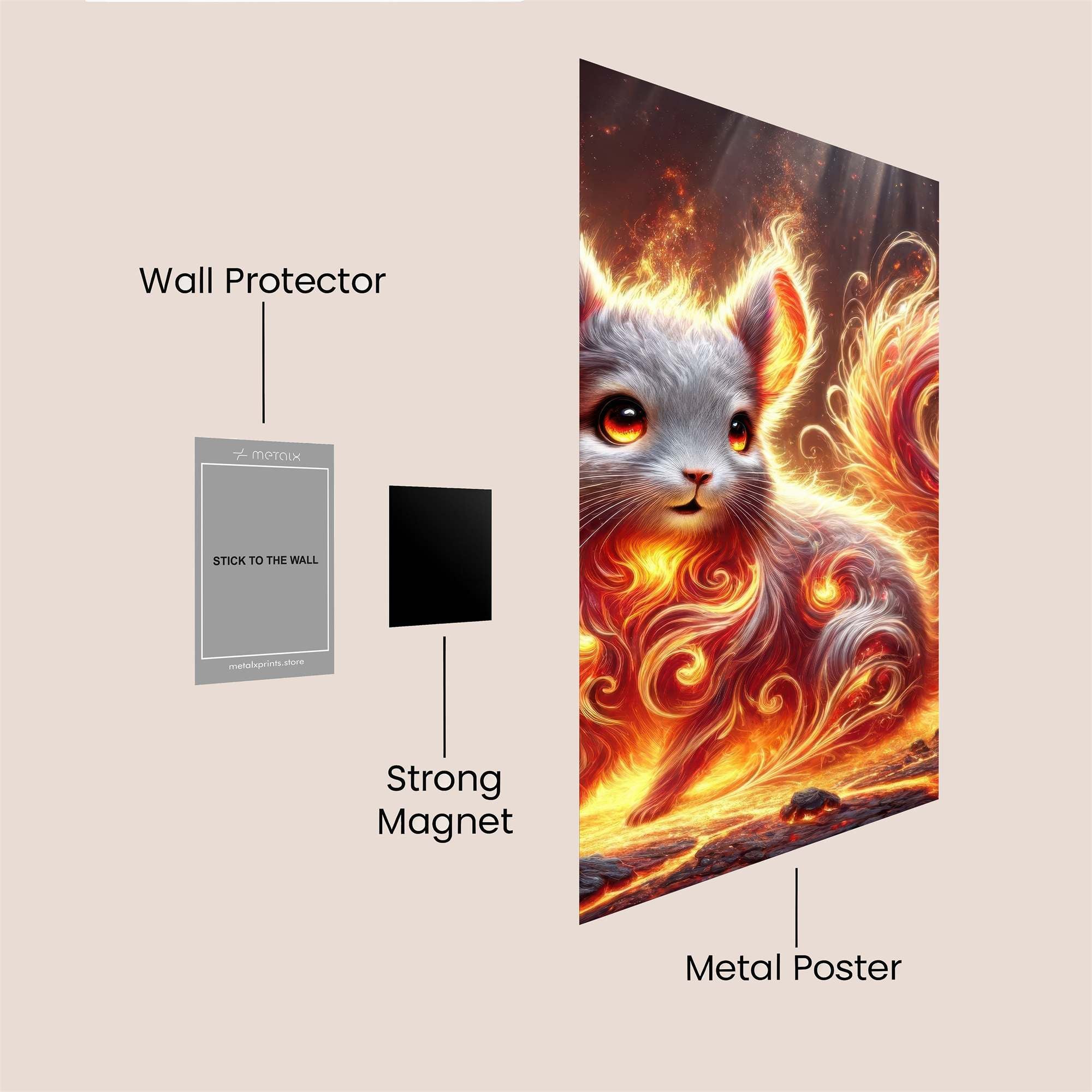 FlameSprite Safe Wall Magnetic / M