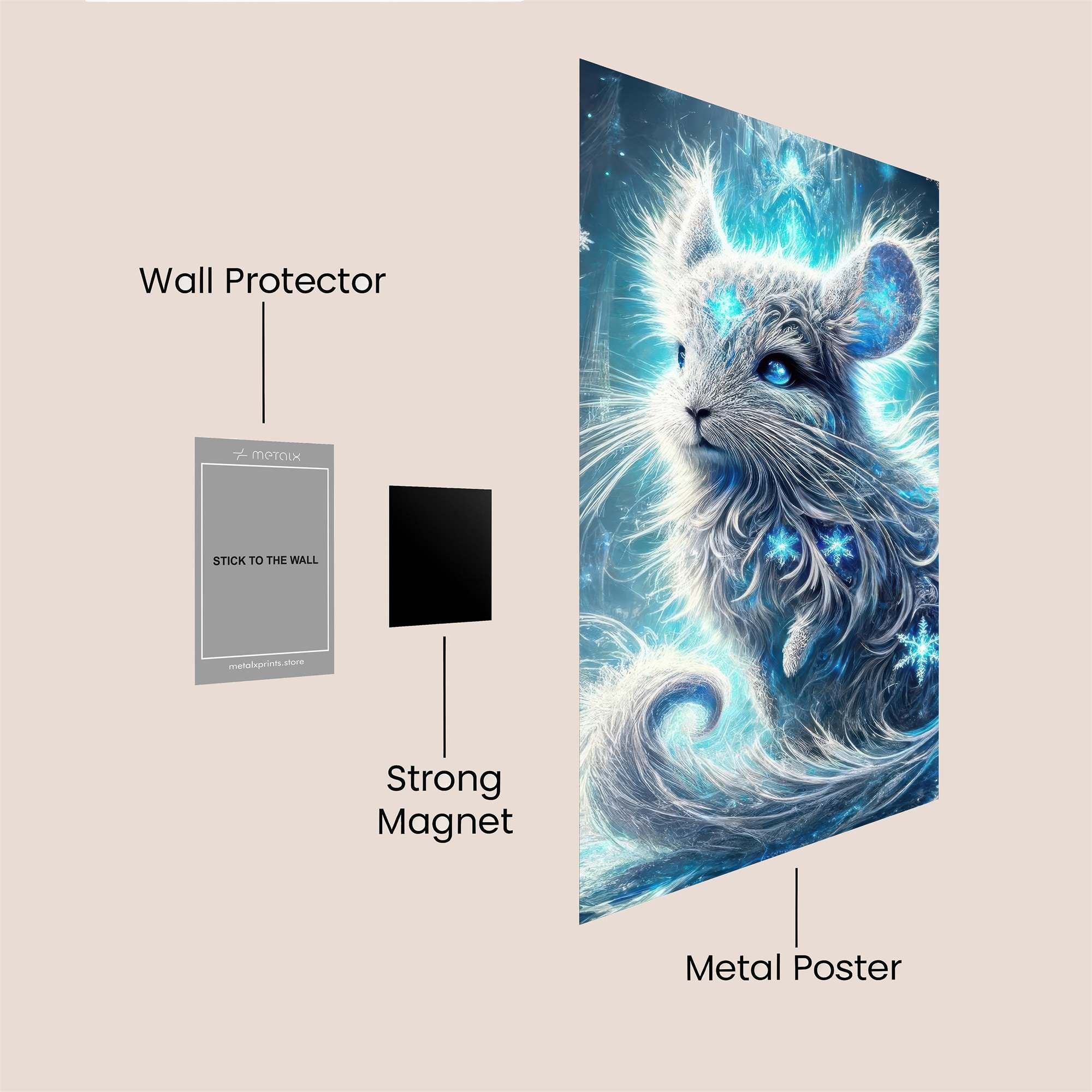 Mystic Glow Safe Wall Magnetic / M