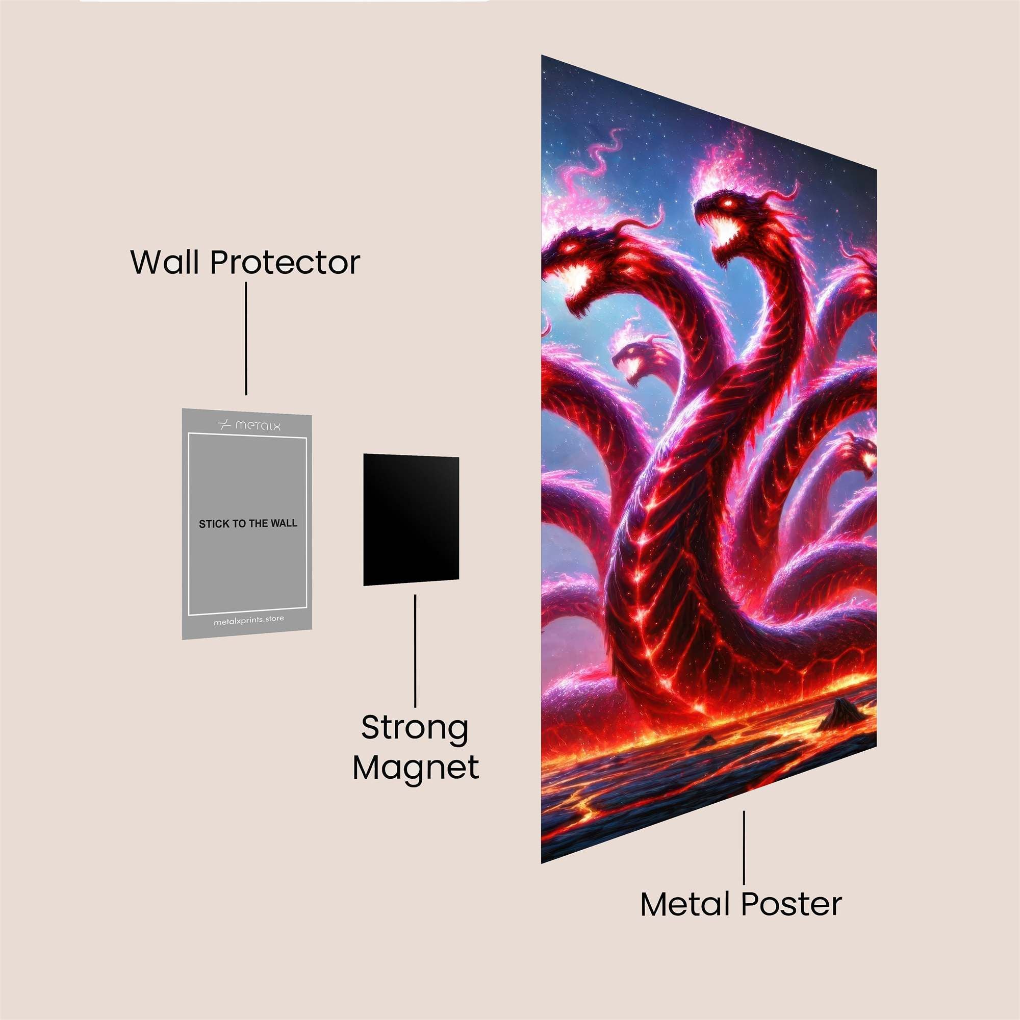 Hydra Inferno Safe Wall Magnetic / M