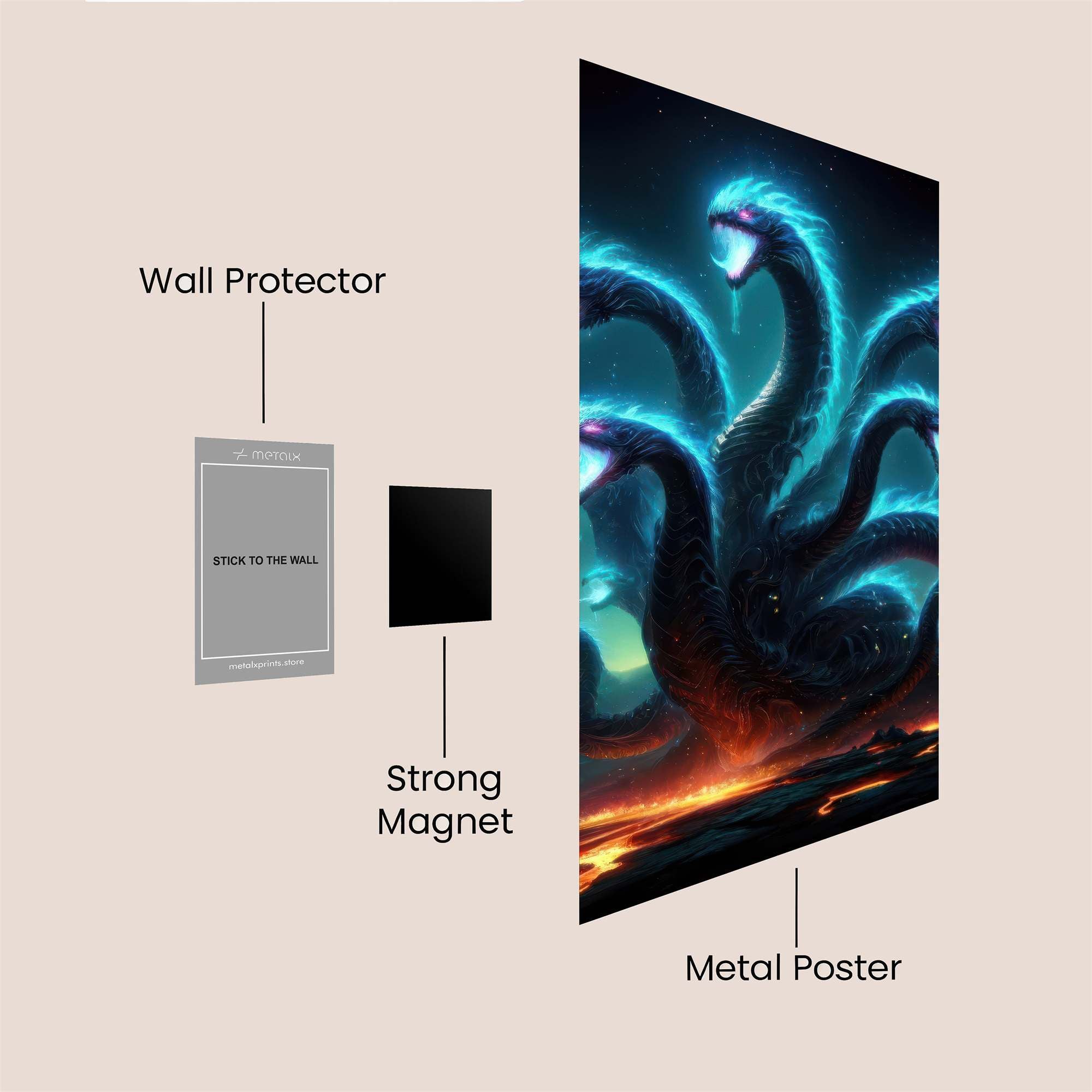 Hydra Enigma Safe Wall Magnetic / M