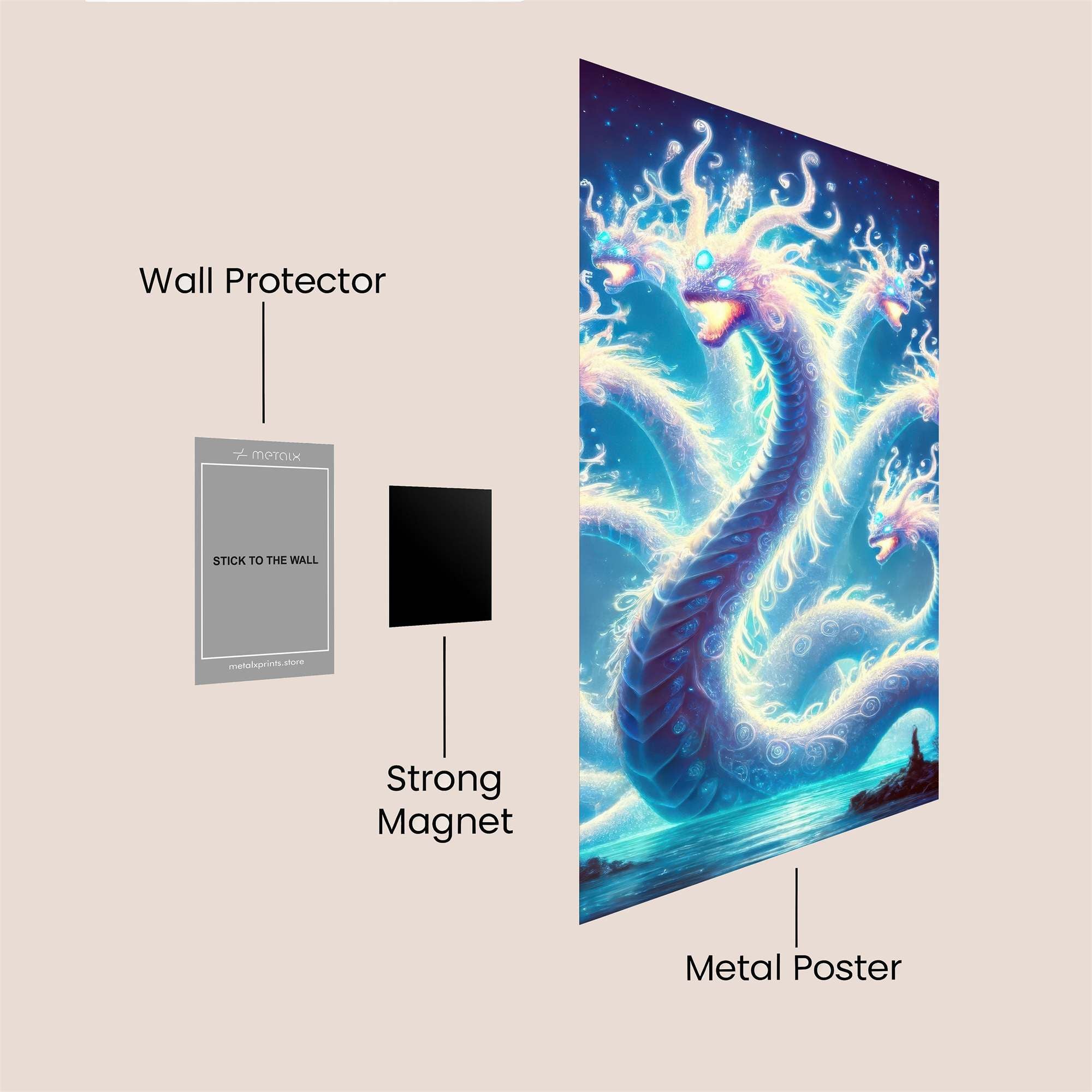 Hydra Enchantment Safe Wall Magnetic / M