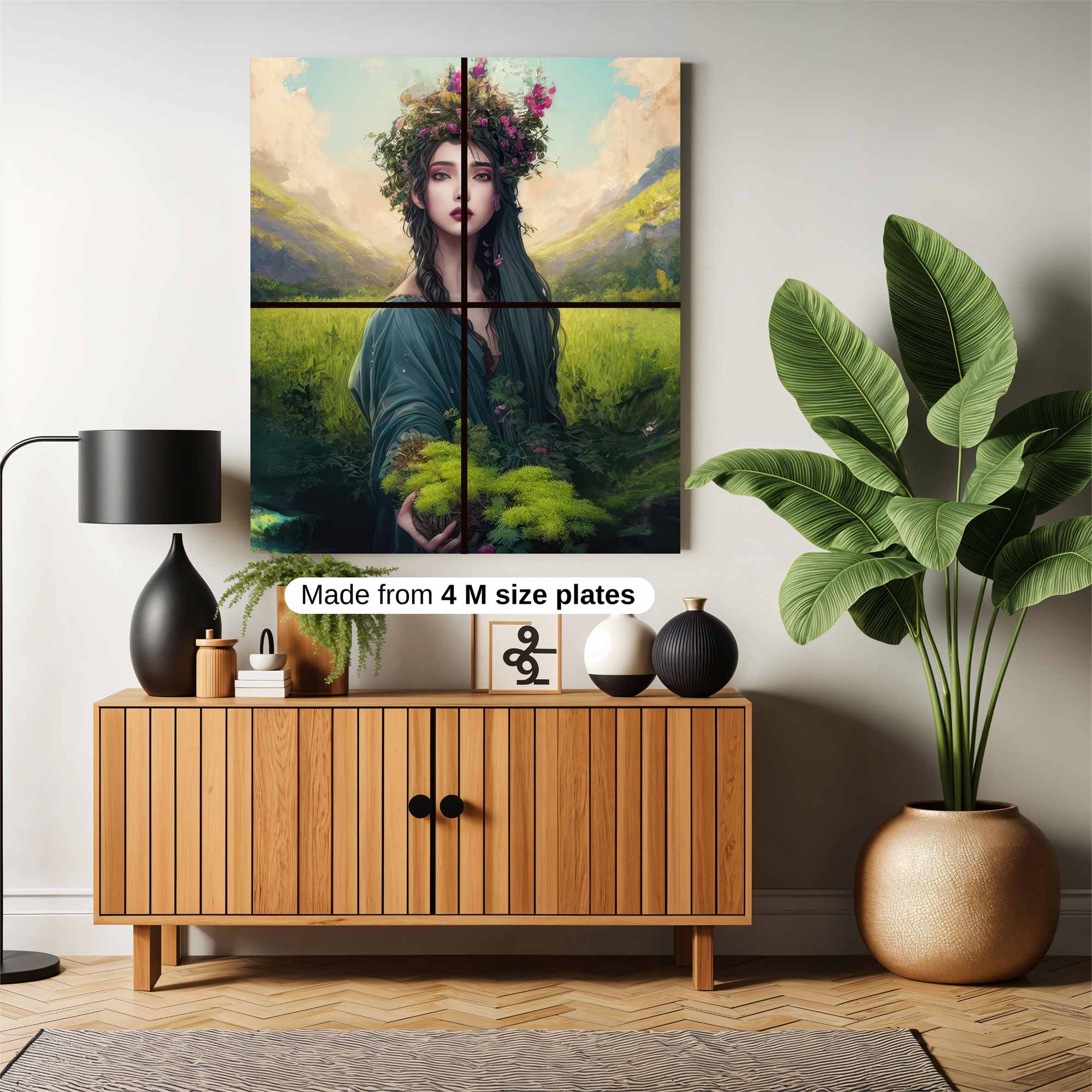 Floral Serenity Safe Wall Magnetic / M