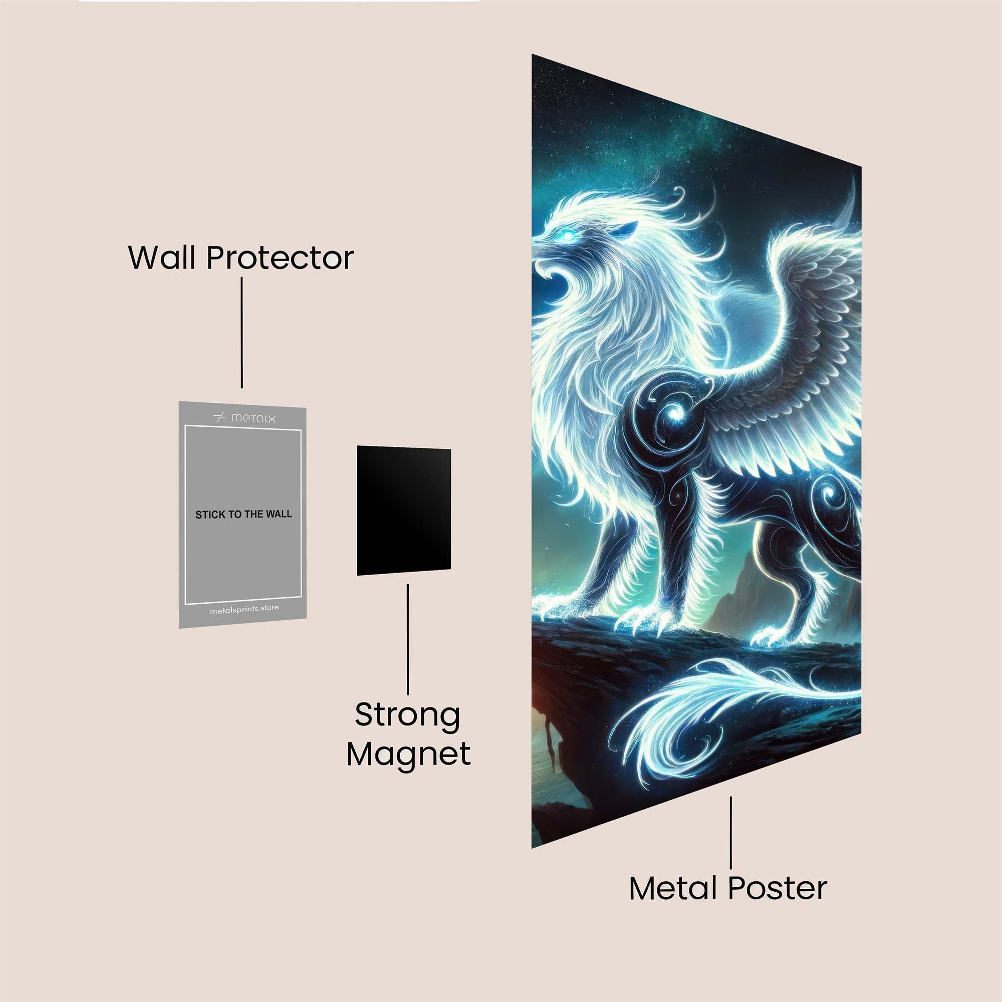 Griffin Glow Safe Wall Magnetic / M