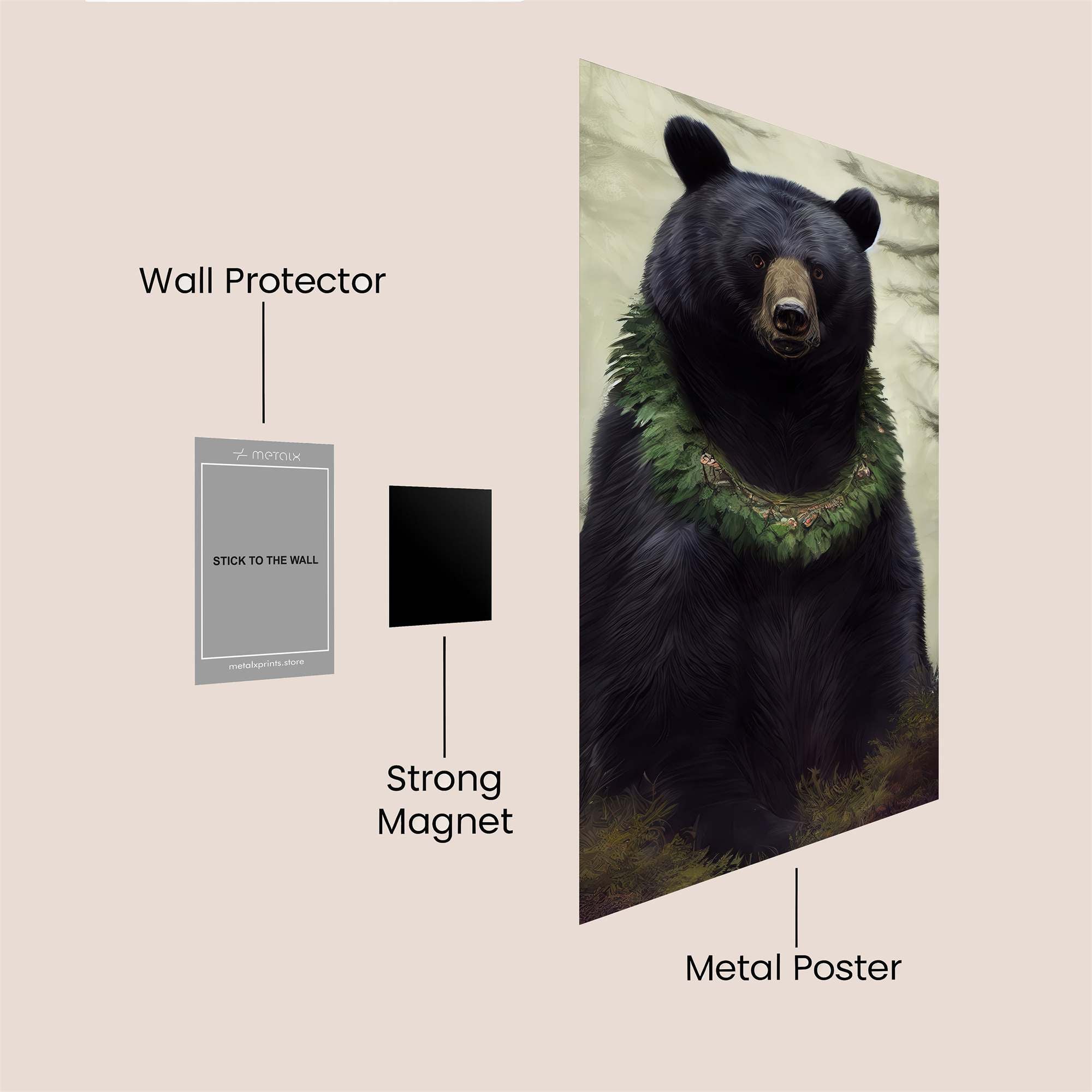 Bear Regal Safe Wall Magnetic / M