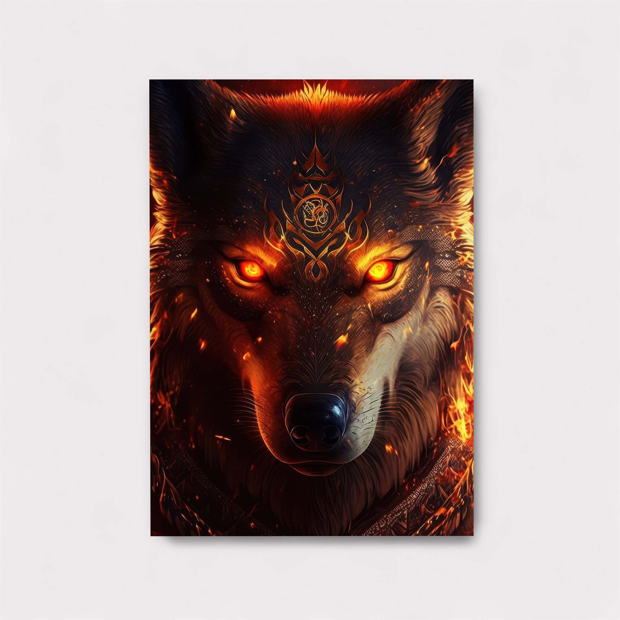 Wolf Inferno Safe Wall Magnetic / M