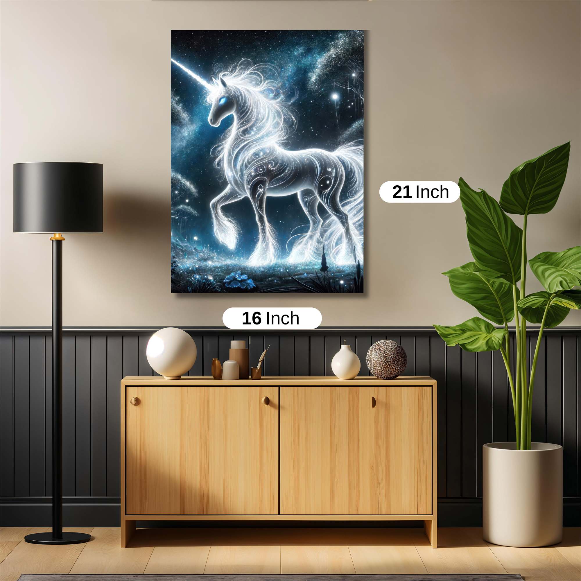 Luminous Unicorn Safe Wall Magnetic / M