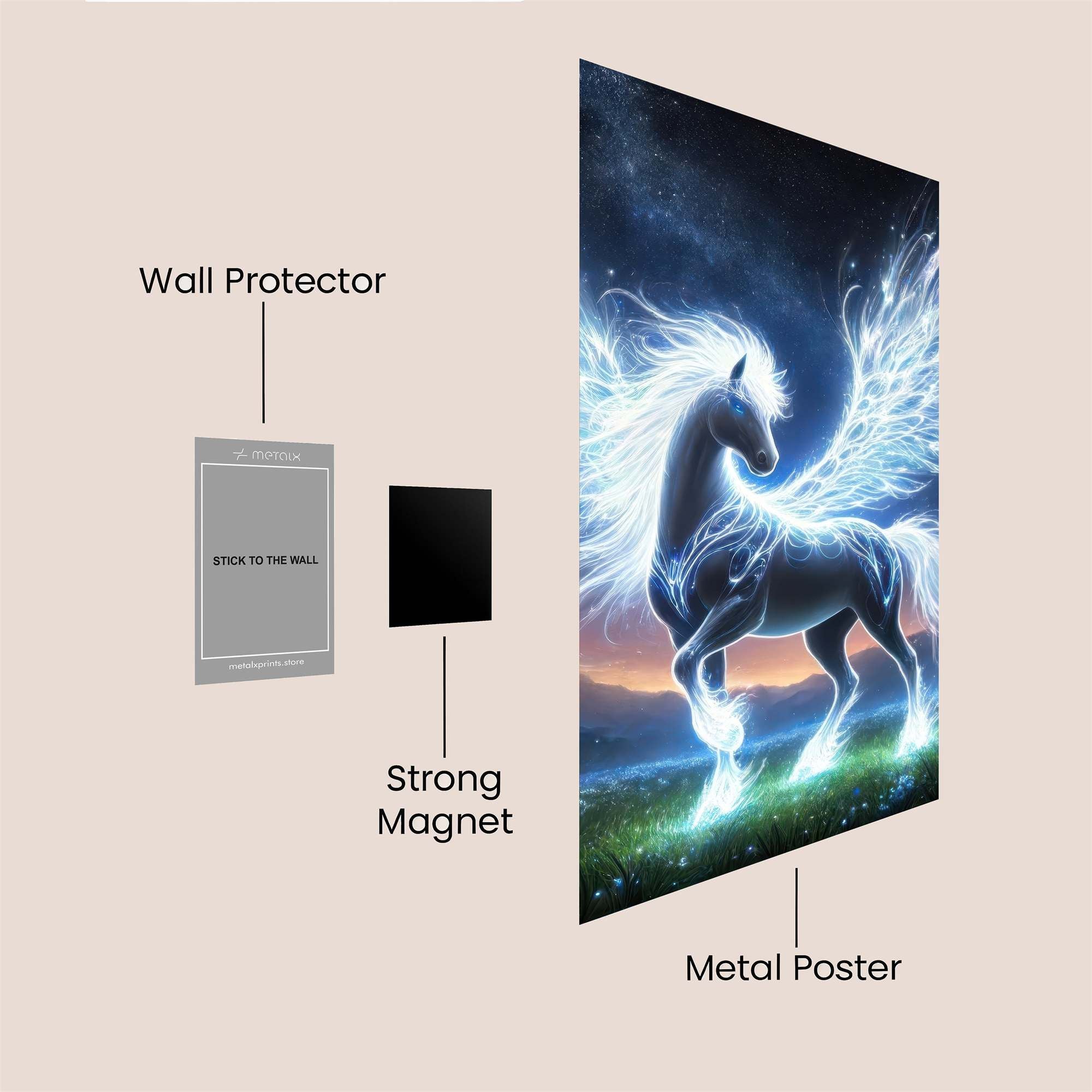 Pegasus Radiant Safe Wall Magnetic / M
