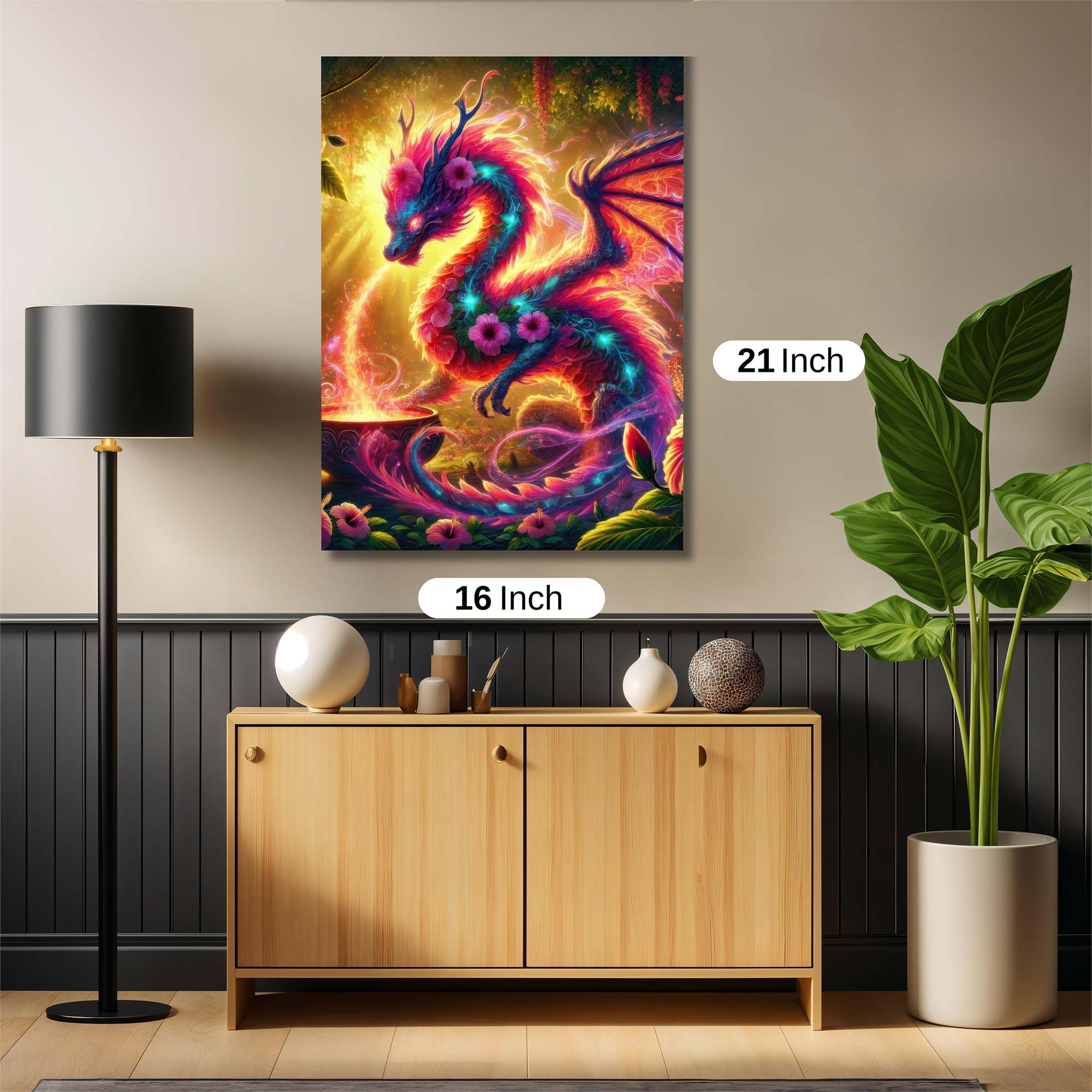 FloralDragon Safe Wall Magnetic / M