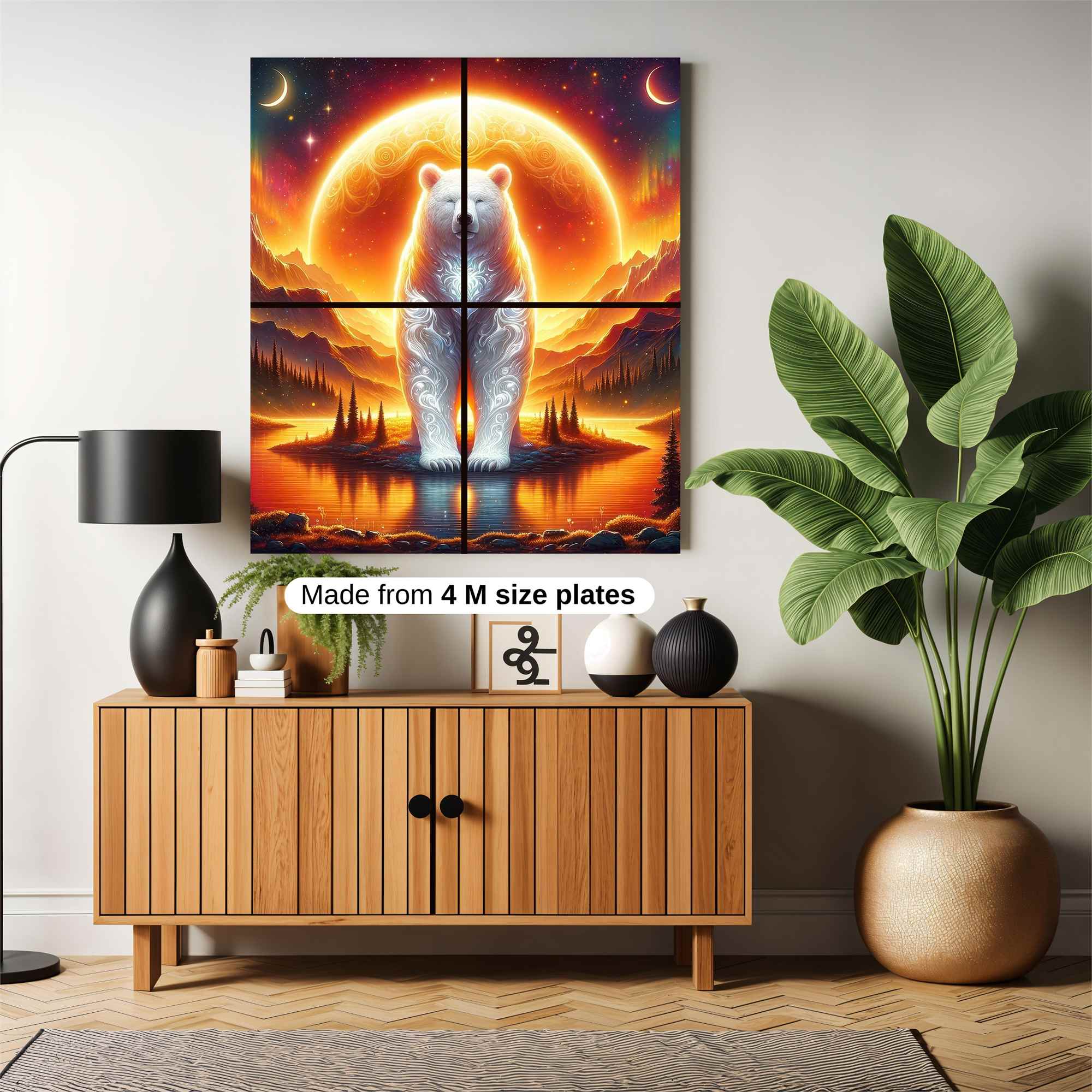 Luminous Bear Safe Wall Magnetic / M