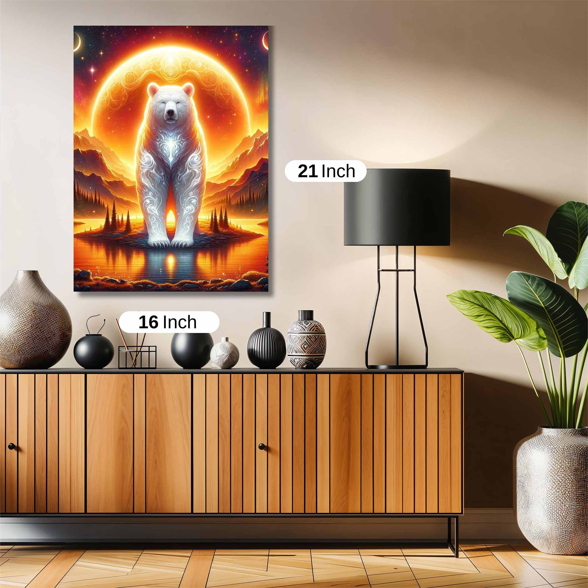 Luminous Bear Safe Wall Magnetic / M