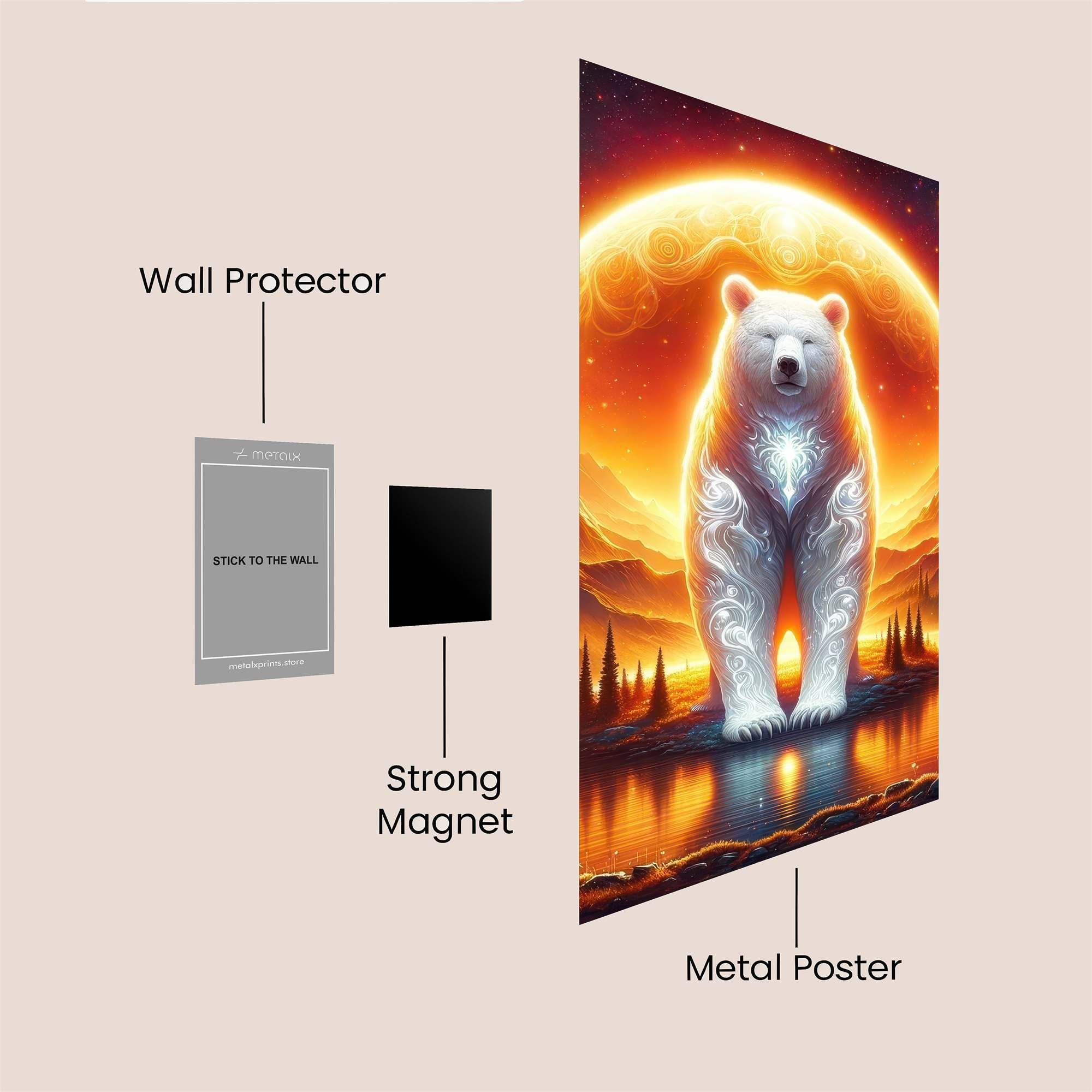 Luminous Bear Safe Wall Magnetic / M