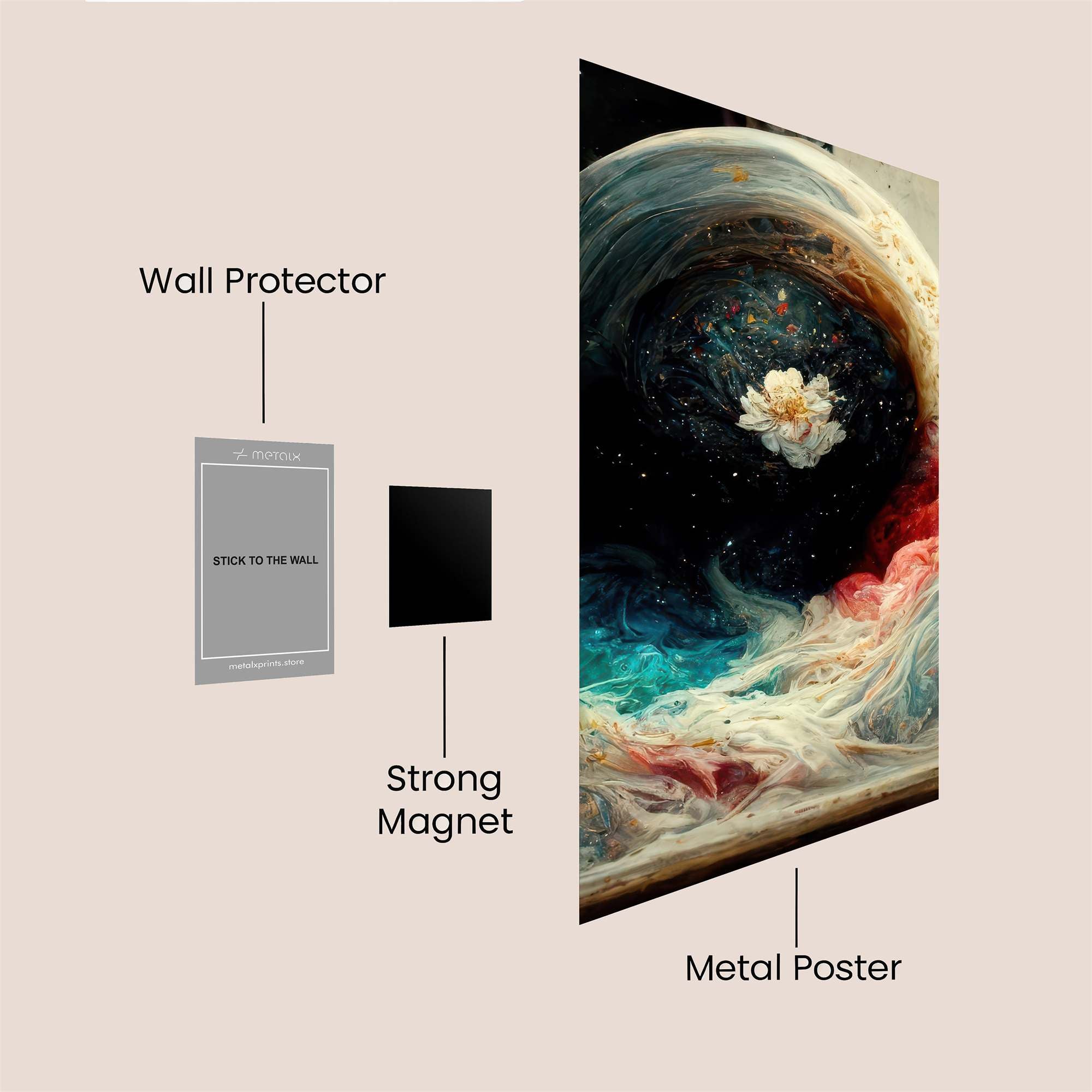Cosmic Bloom Safe Wall Magnetic / M