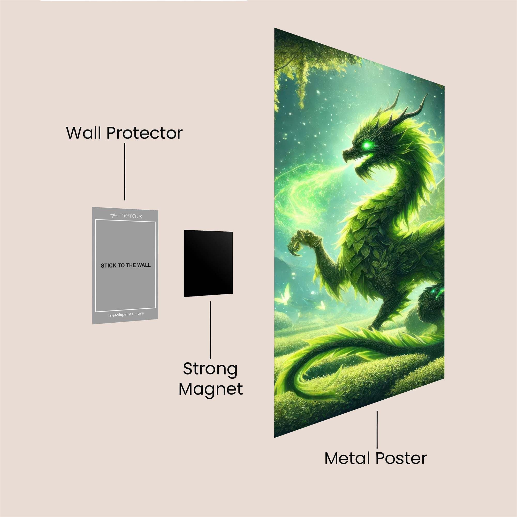 Emerald Enchantment Safe Wall Magnetic / M