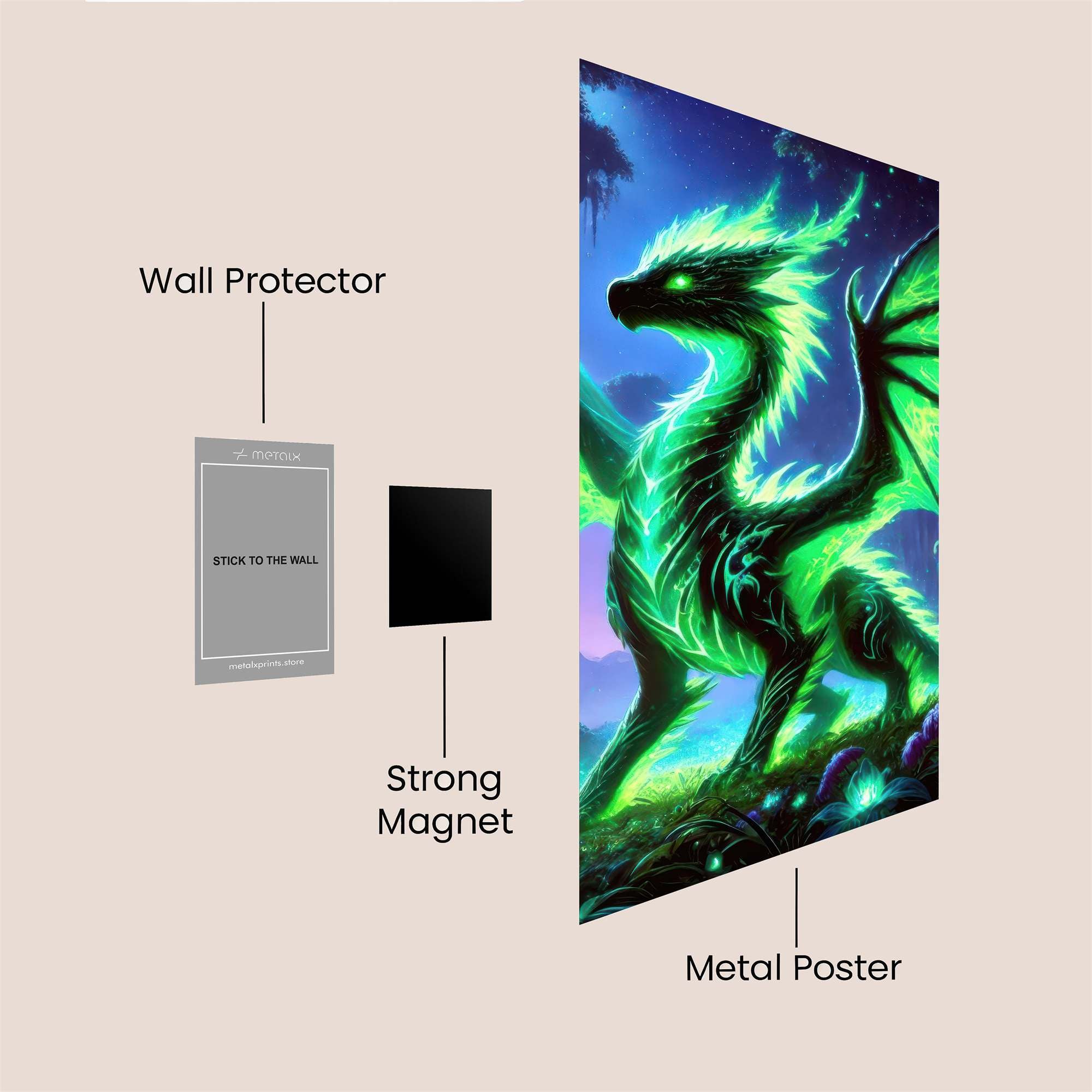Neon Majesty Safe Wall Magnetic / M