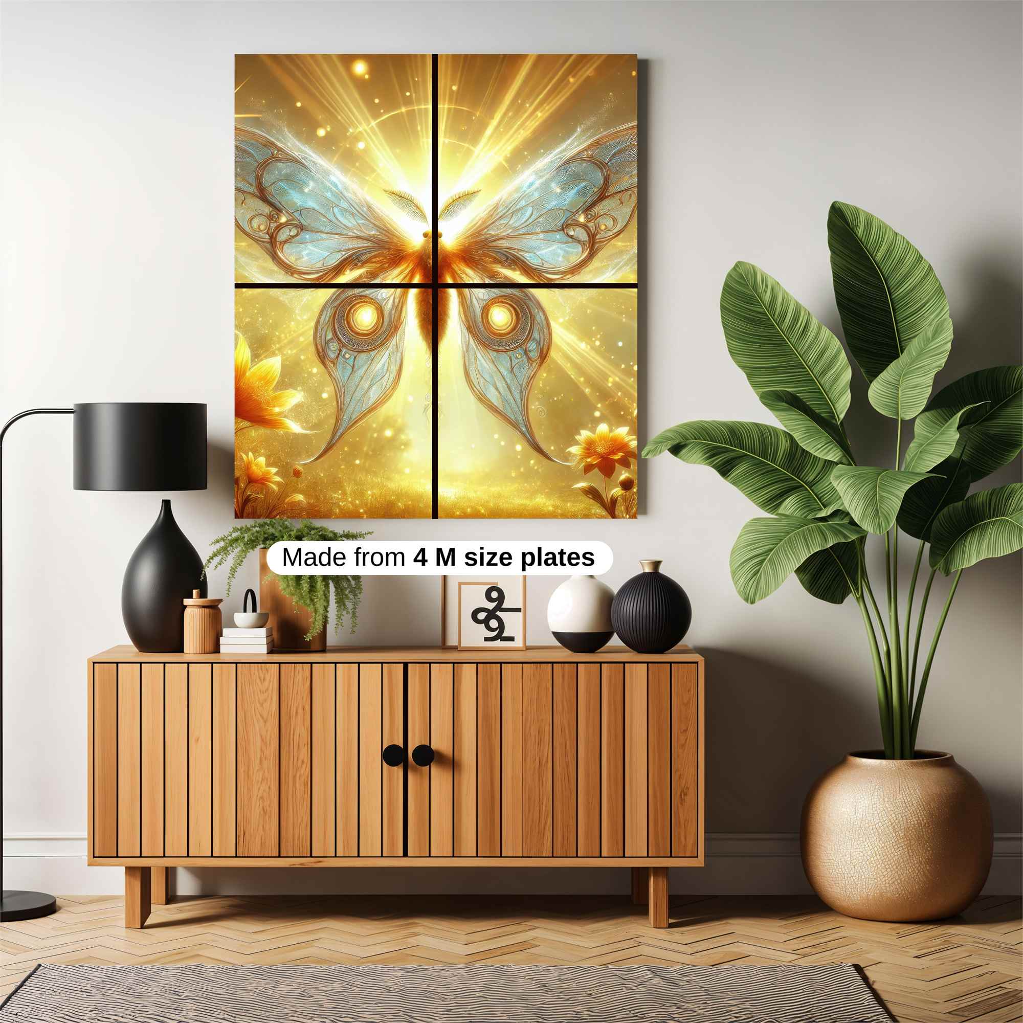 Luminous Butterfly Safe Wall Magnetic / M