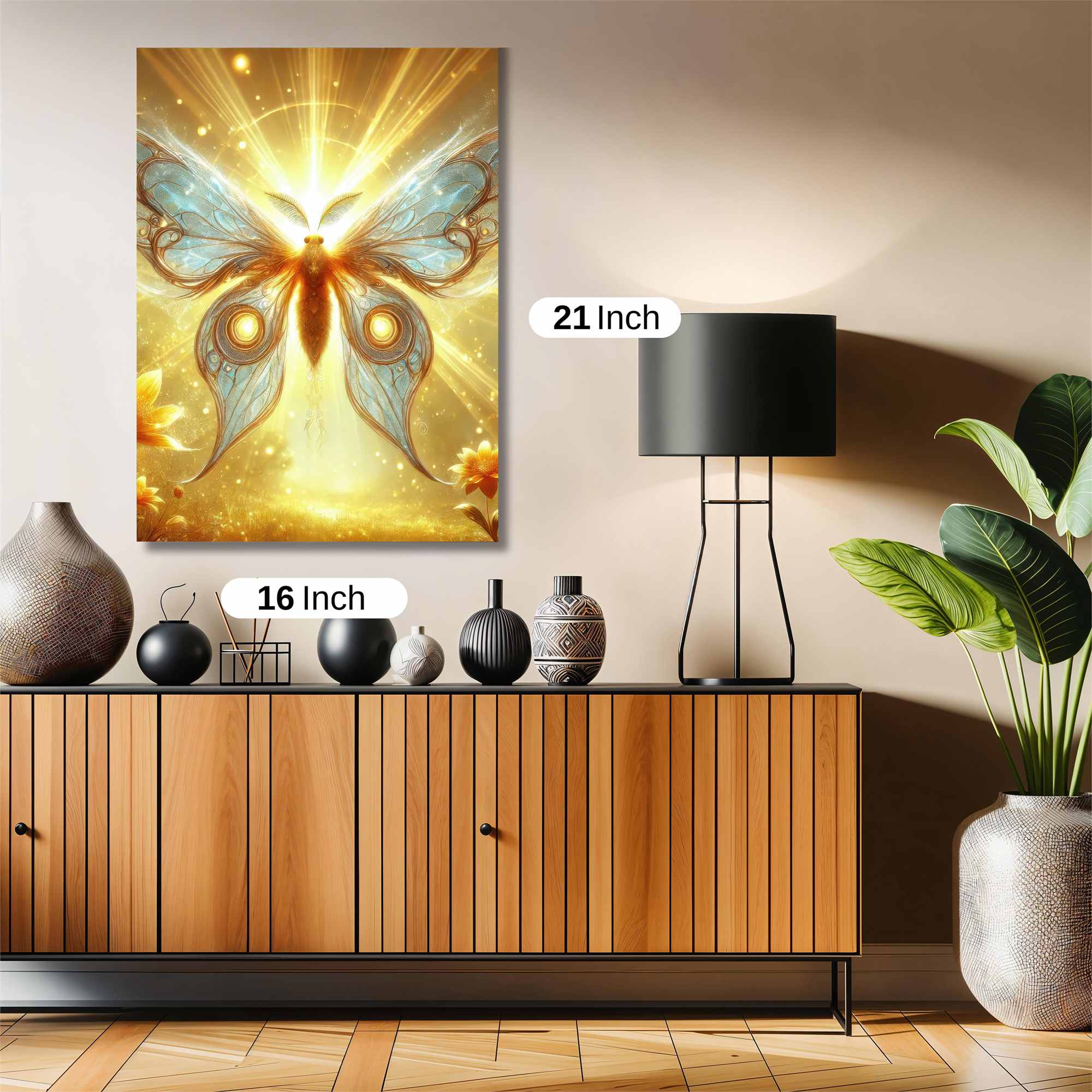 Luminous Butterfly Safe Wall Magnetic / M