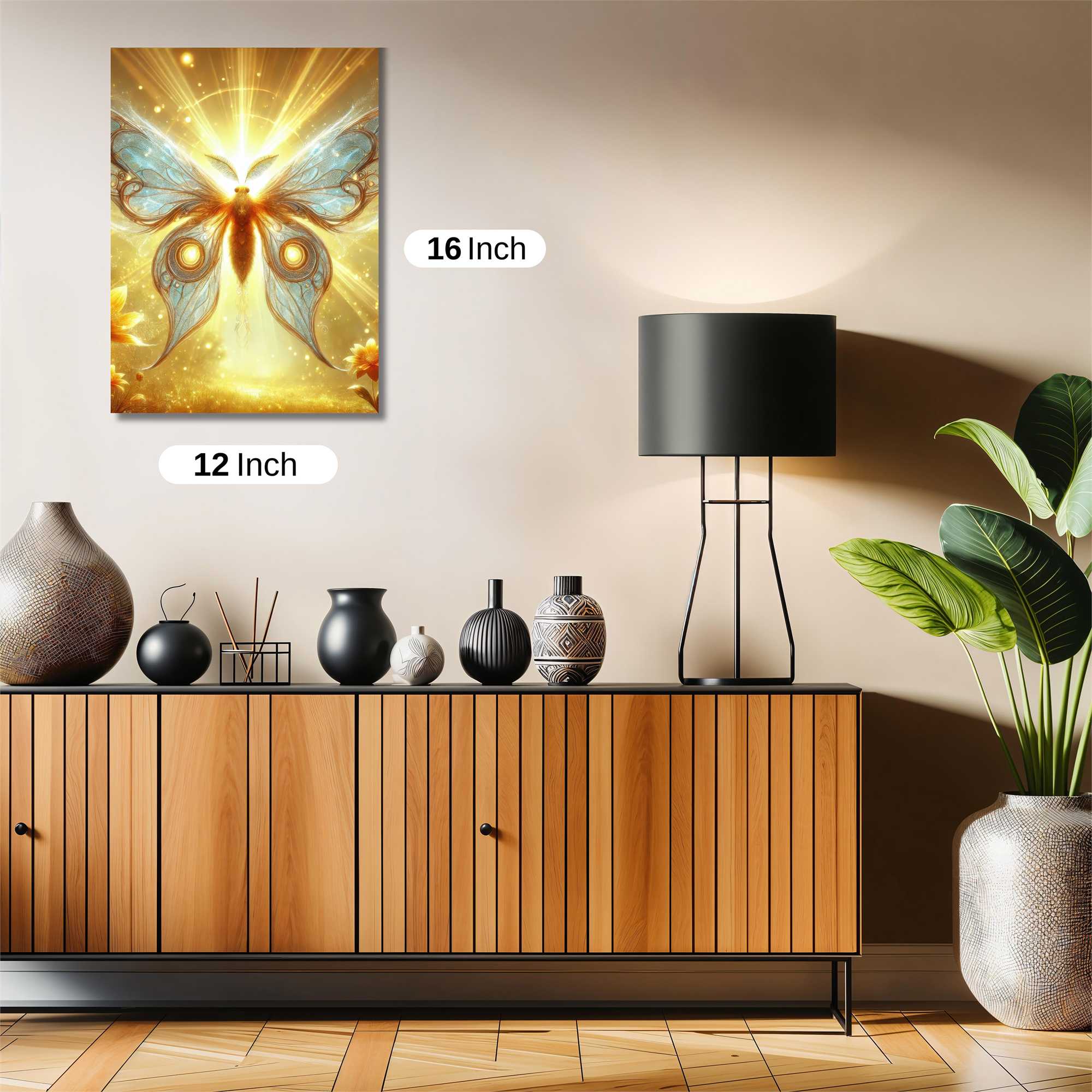 Luminous Butterfly Safe Wall Magnetic / M