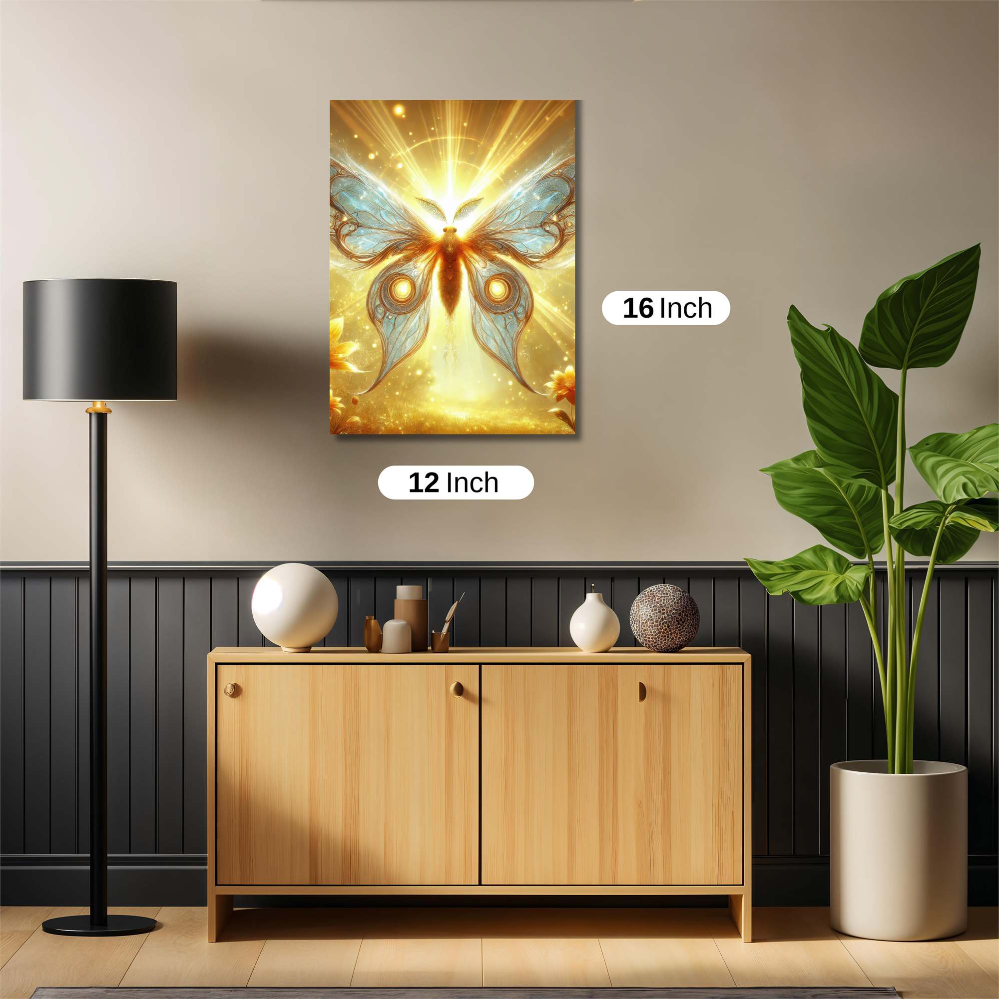 Luminous Butterfly Safe Wall Magnetic / M