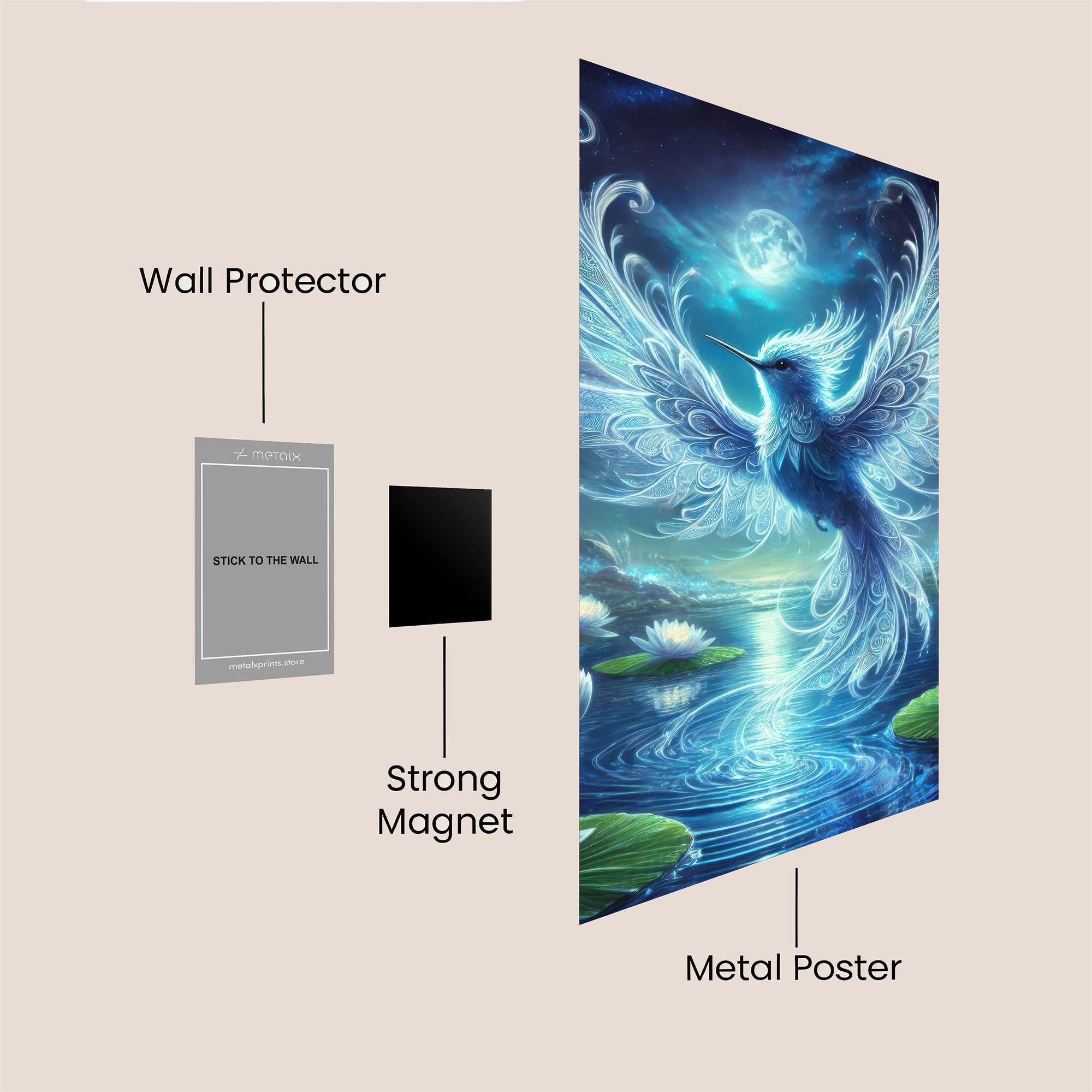 LunaSerenity Safe Wall Magnetic / M