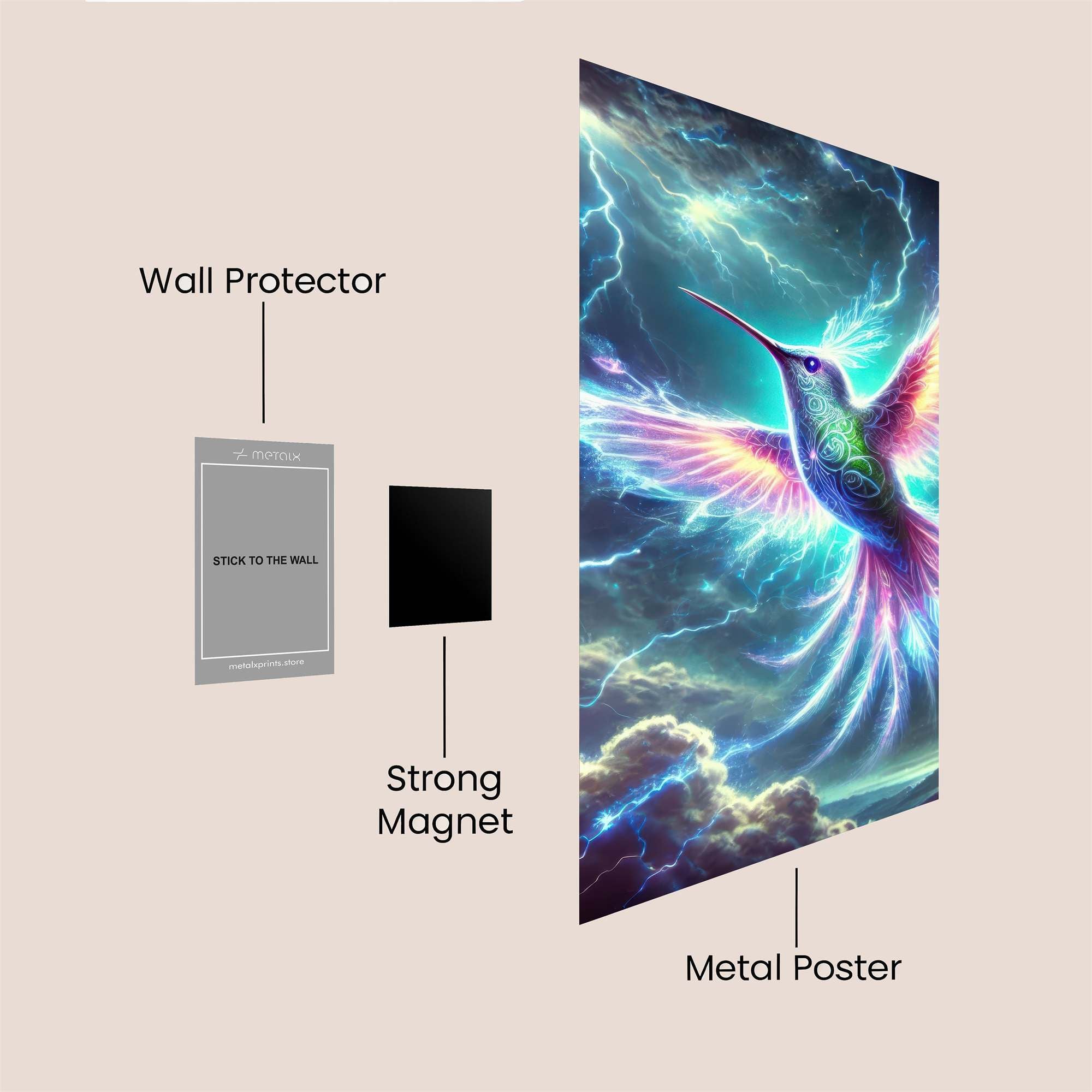 Hummingbird Tempest Safe Wall Magnetic / M