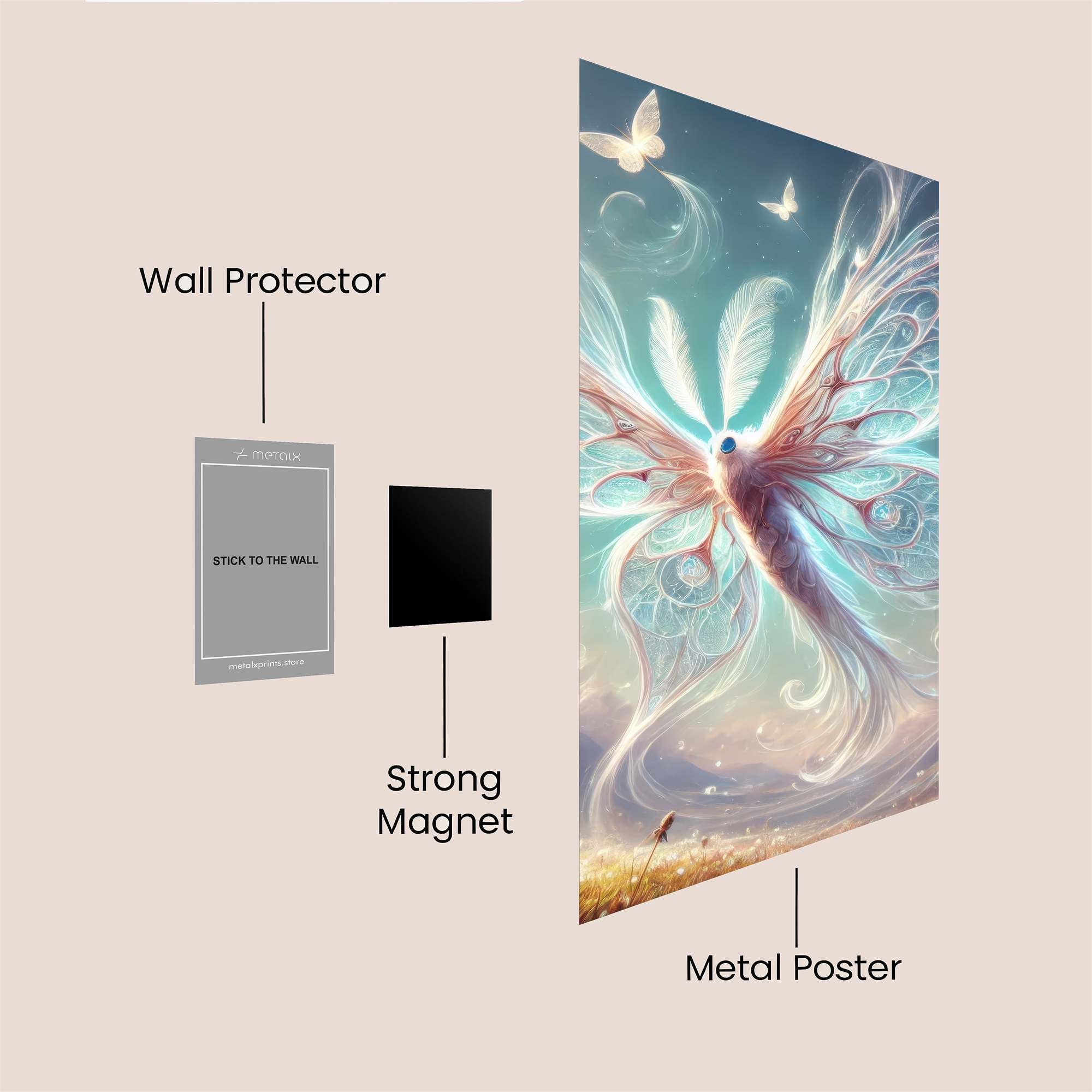 Butterfly Dream Safe Wall Magnetic / M