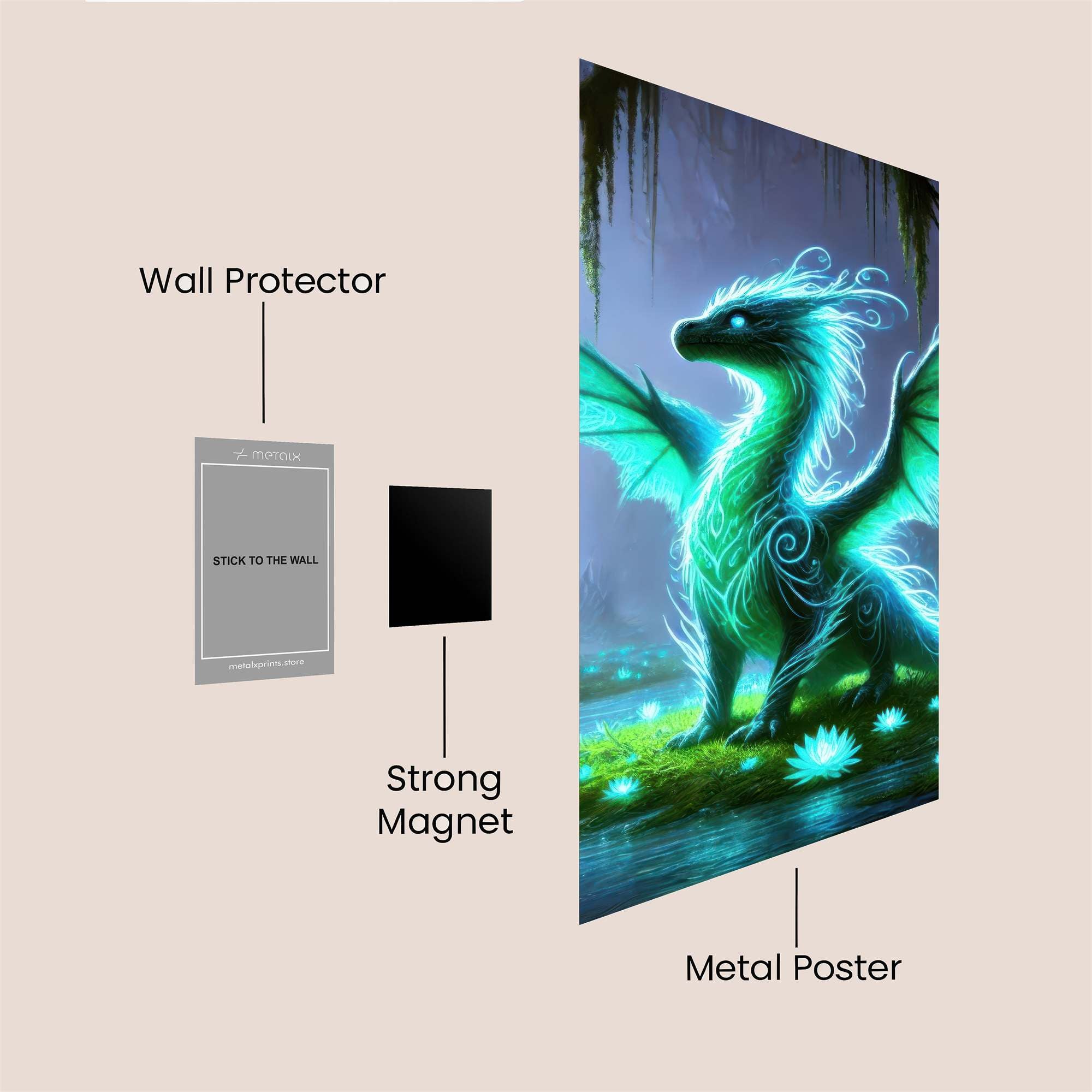Luminous Serenity Safe Wall Magnetic / M