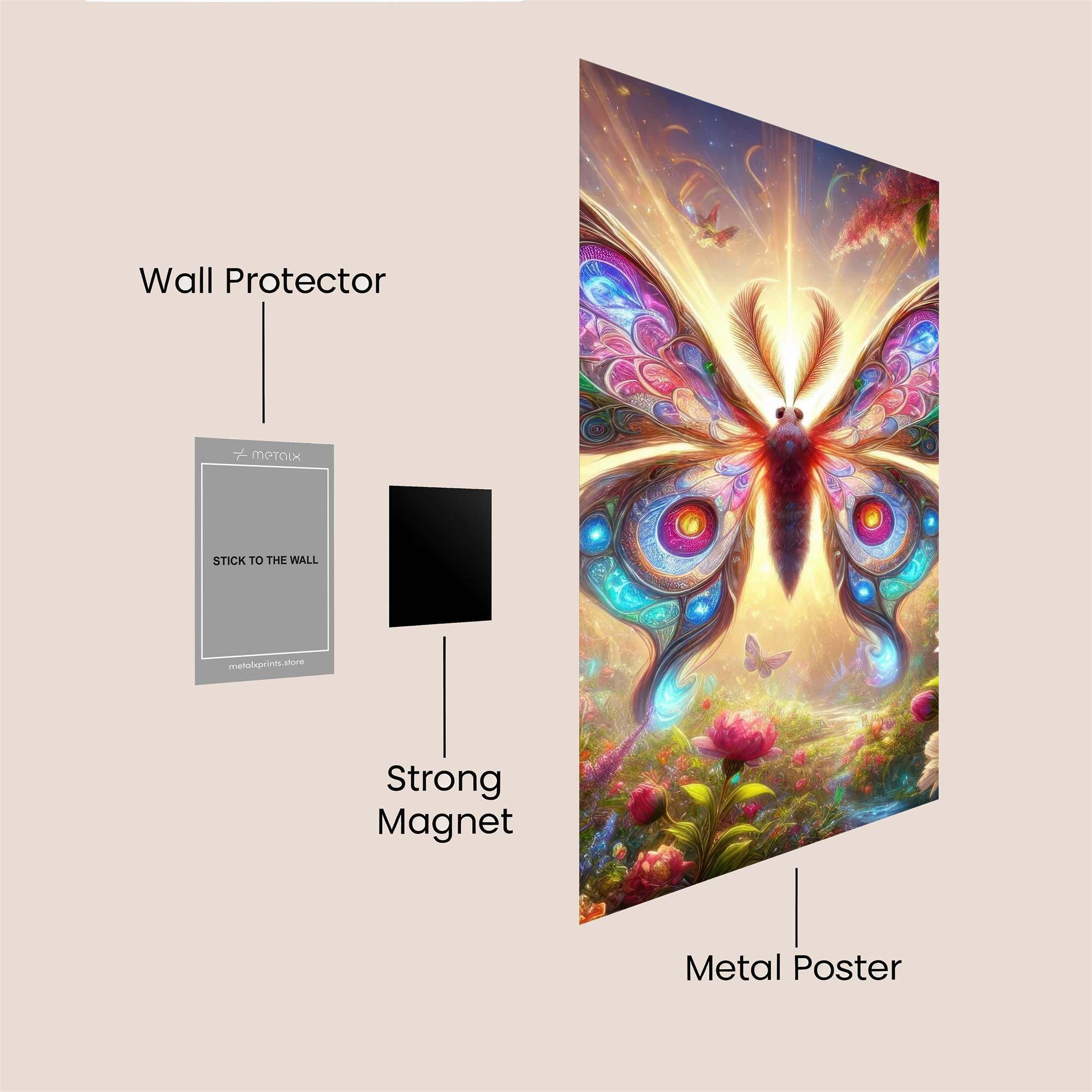 Butterfly Radiance Safe Wall Magnetic / M
