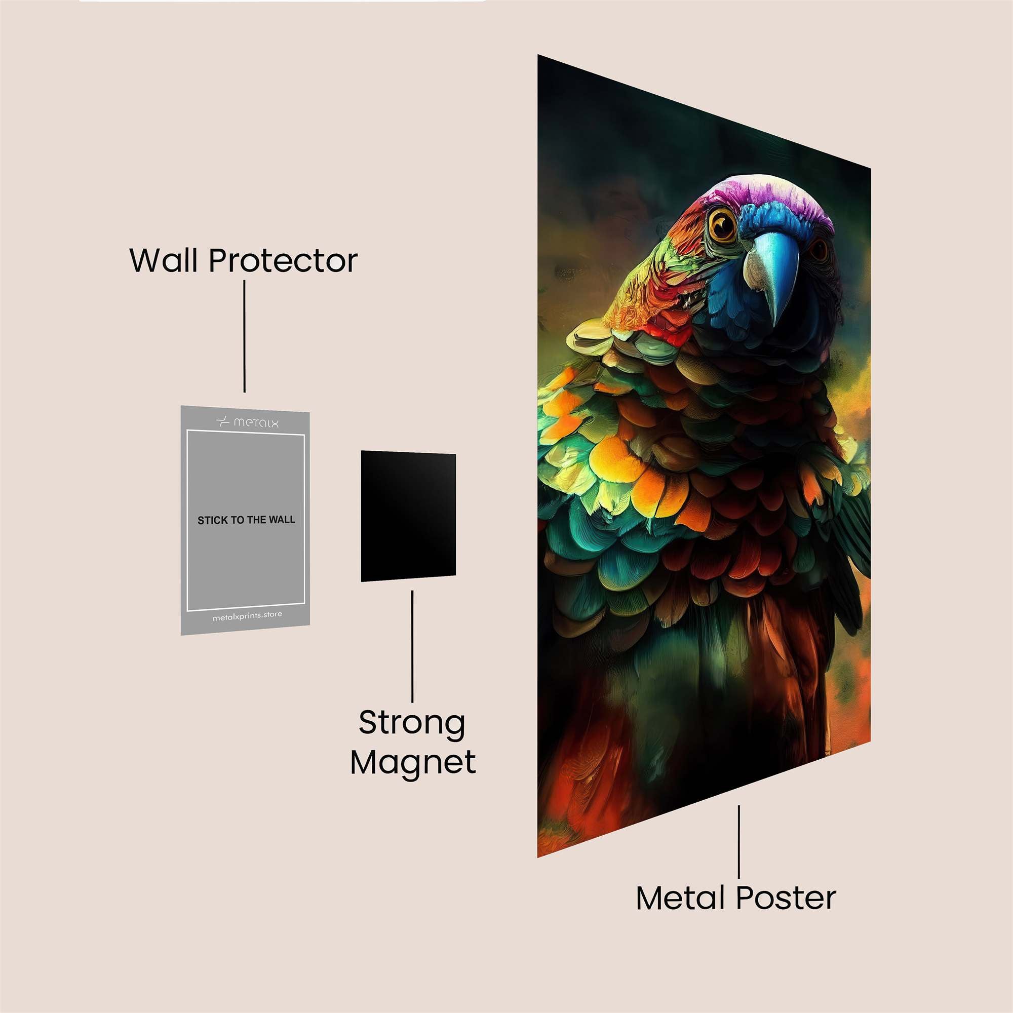 Rainbow Majesty Safe Wall Magnetic / M