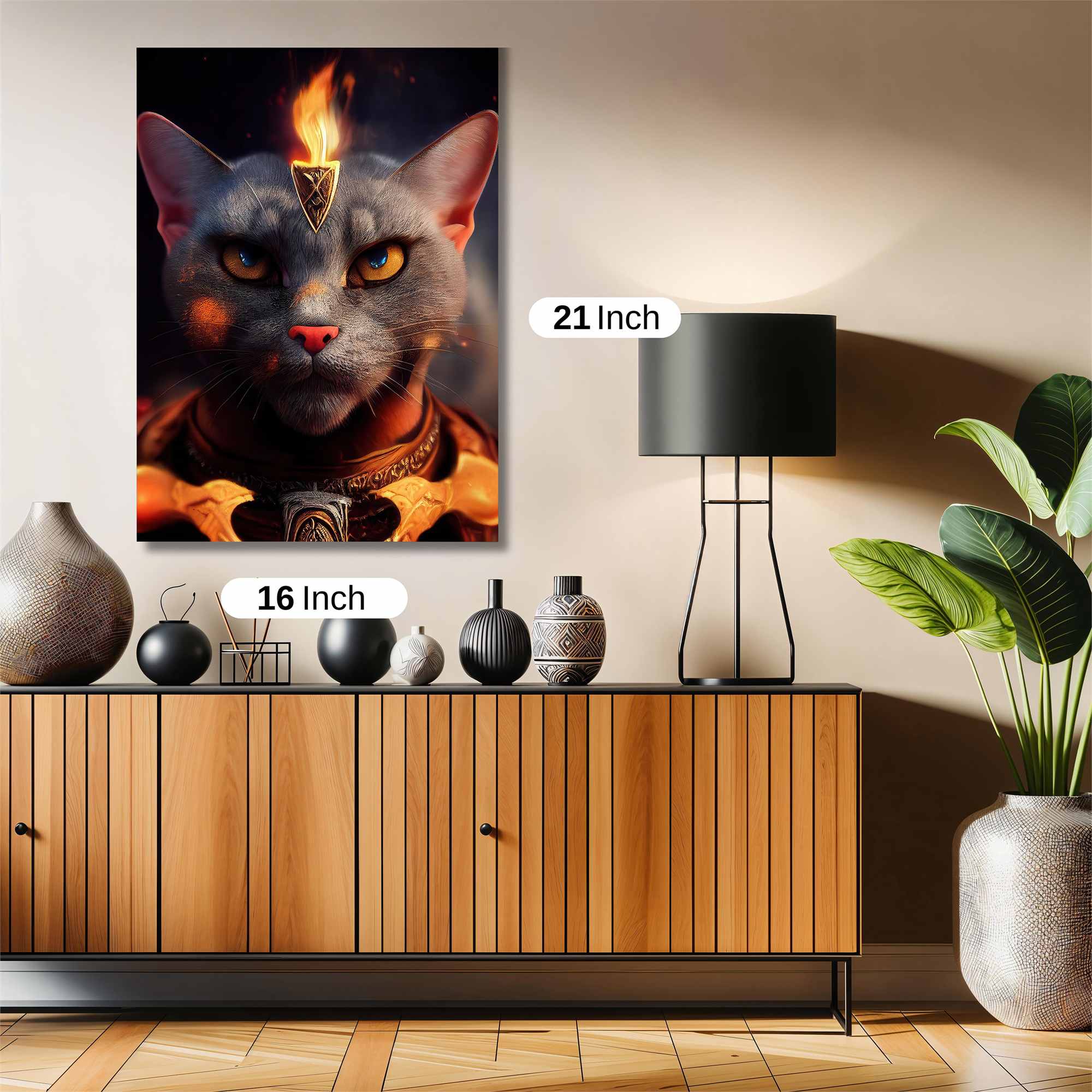 Bastet Blaze Safe Wall Magnetic / M