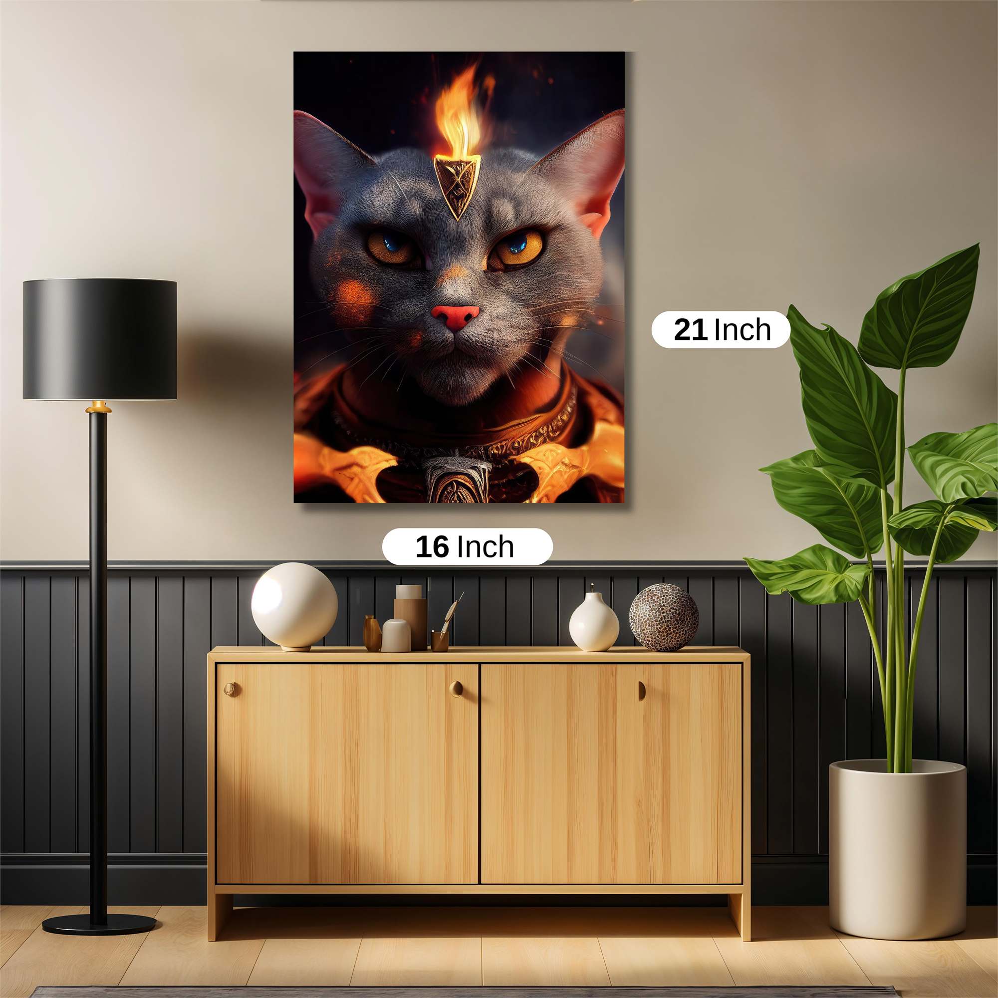 Bastet Blaze Safe Wall Magnetic / M