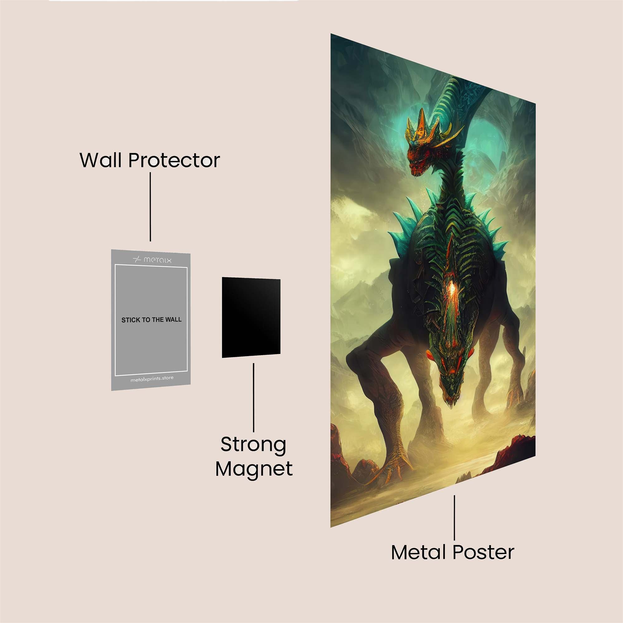 Dragon Majesty Safe Wall Magnetic / M