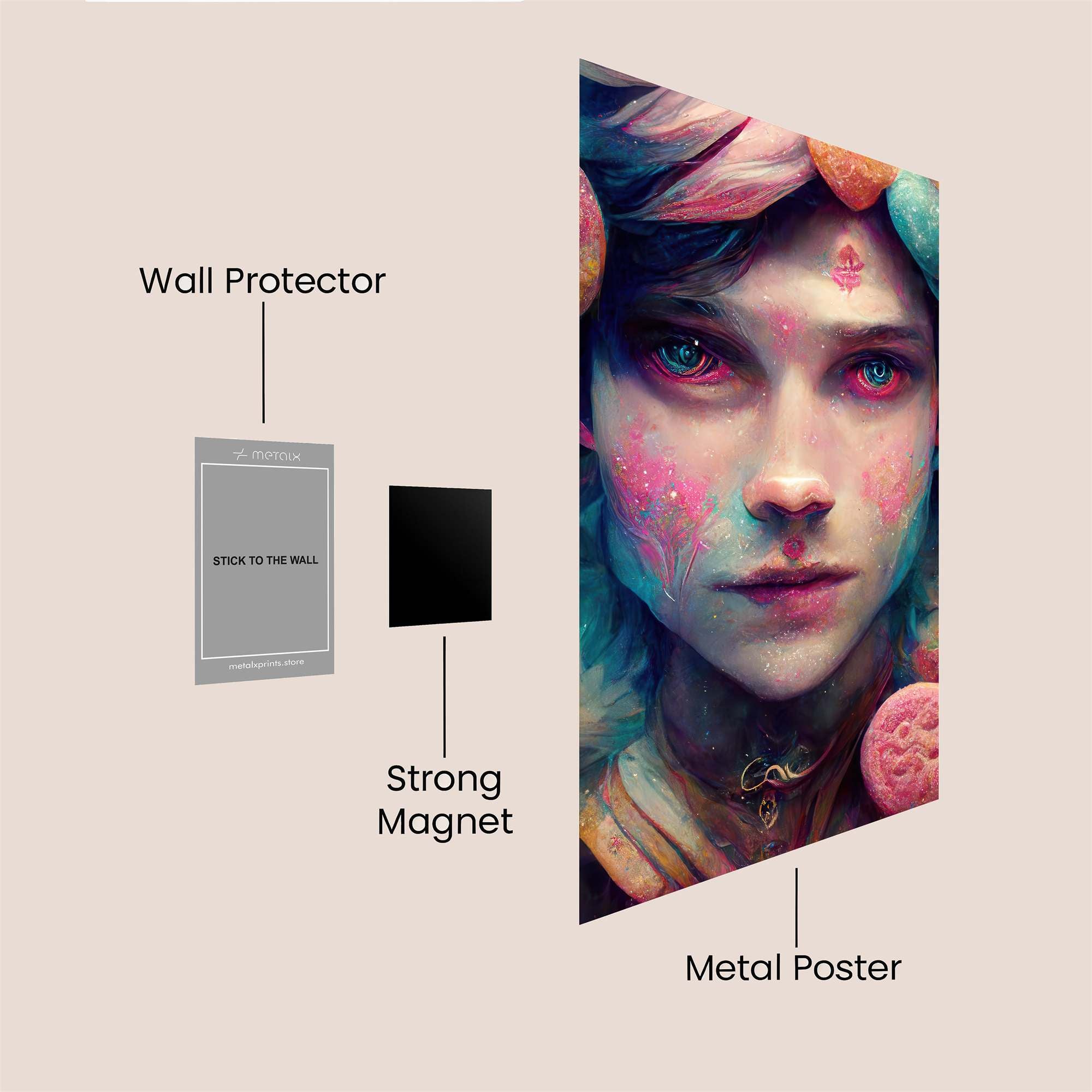 Fairy Whimsy Safe Wall Magnetic / M