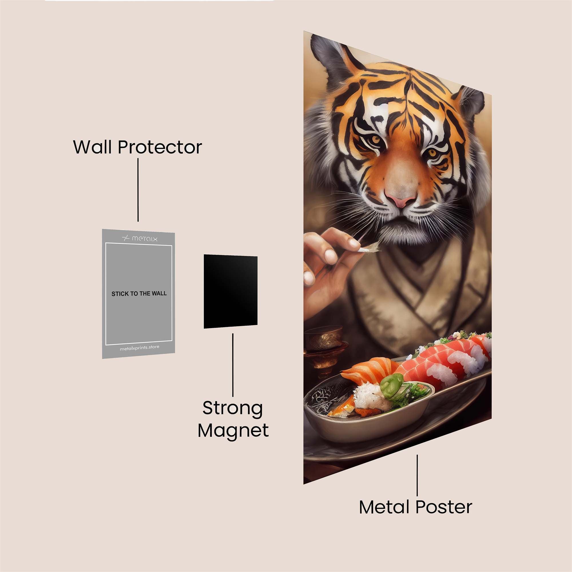 Tiger Gourmet Safe Wall Magnetic / M