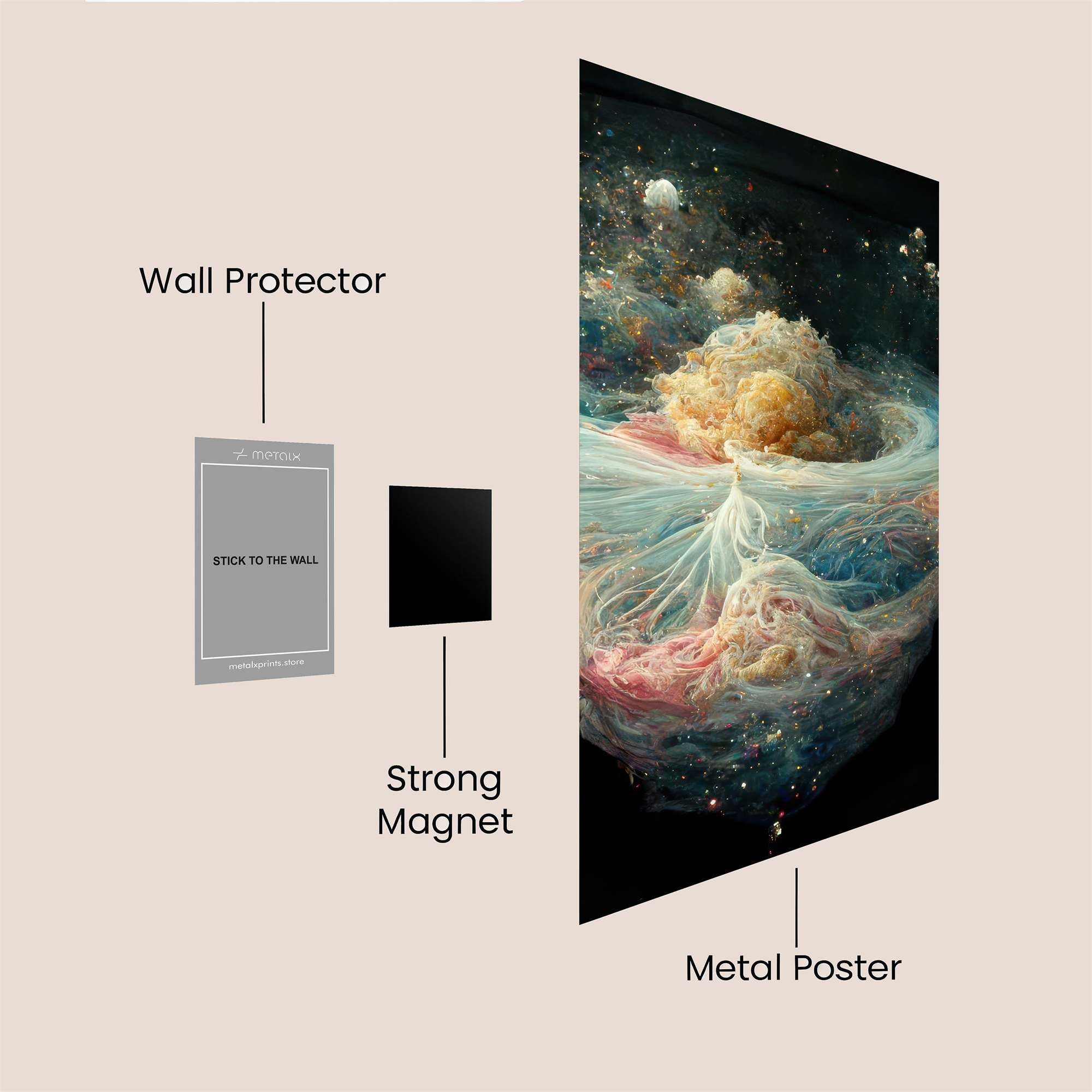 Nebula Whimsy Safe Wall Magnetic / M