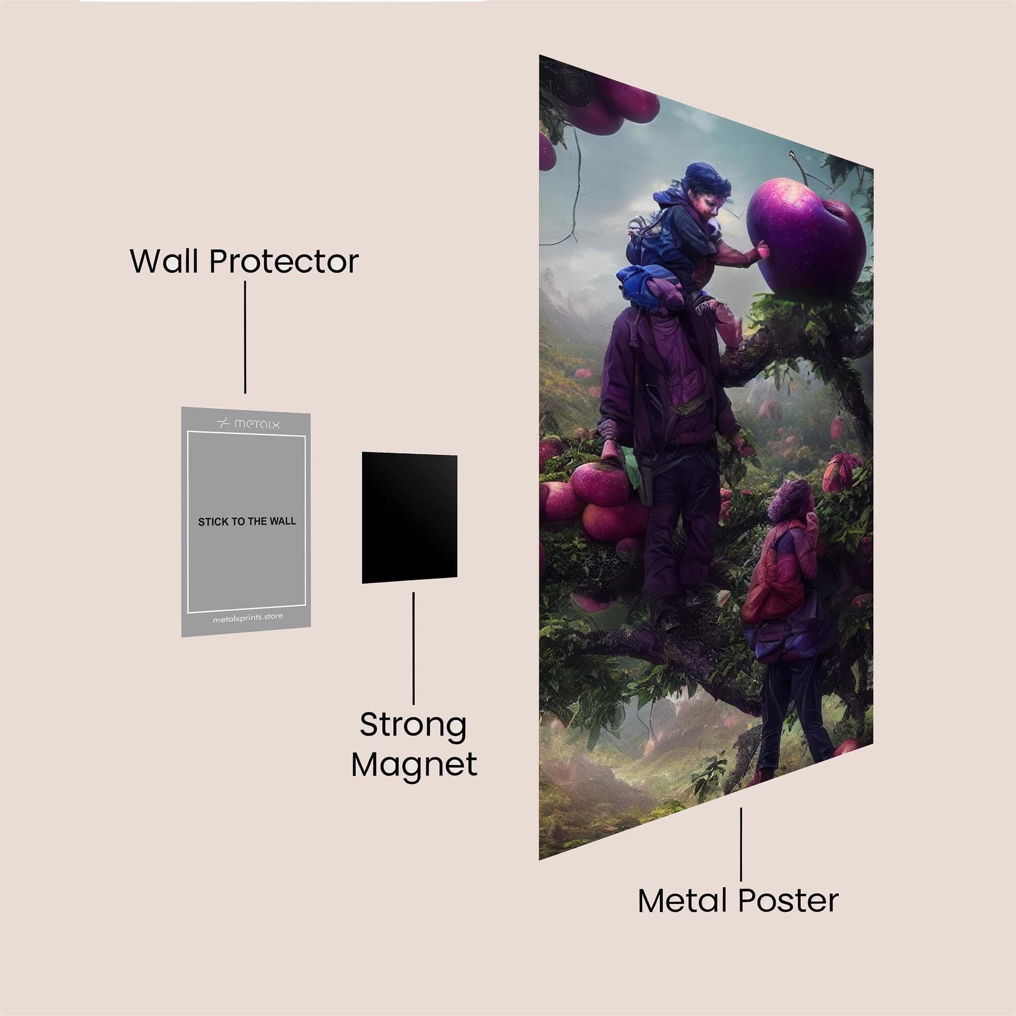 Apple Adventure Safe Wall Magnetic / M