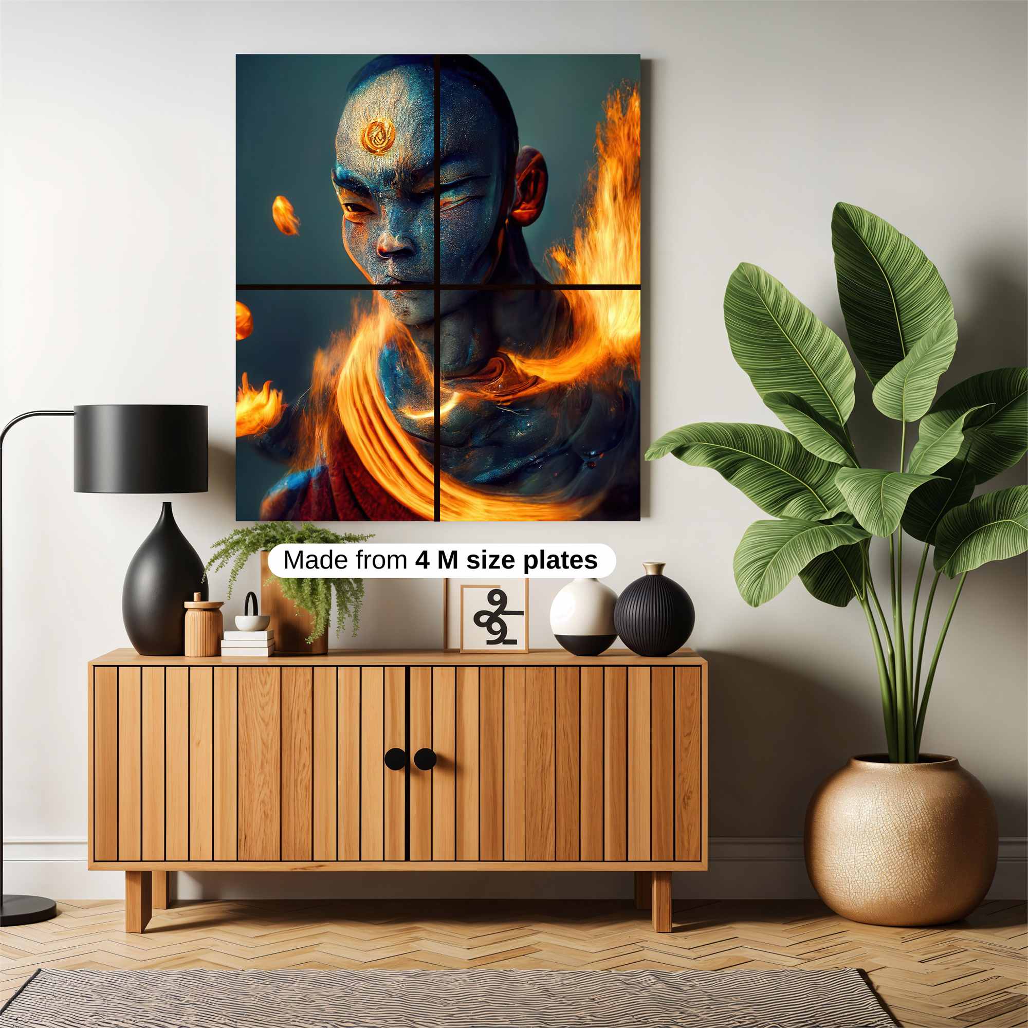 Fire Monk Safe Wall Magnetic / M