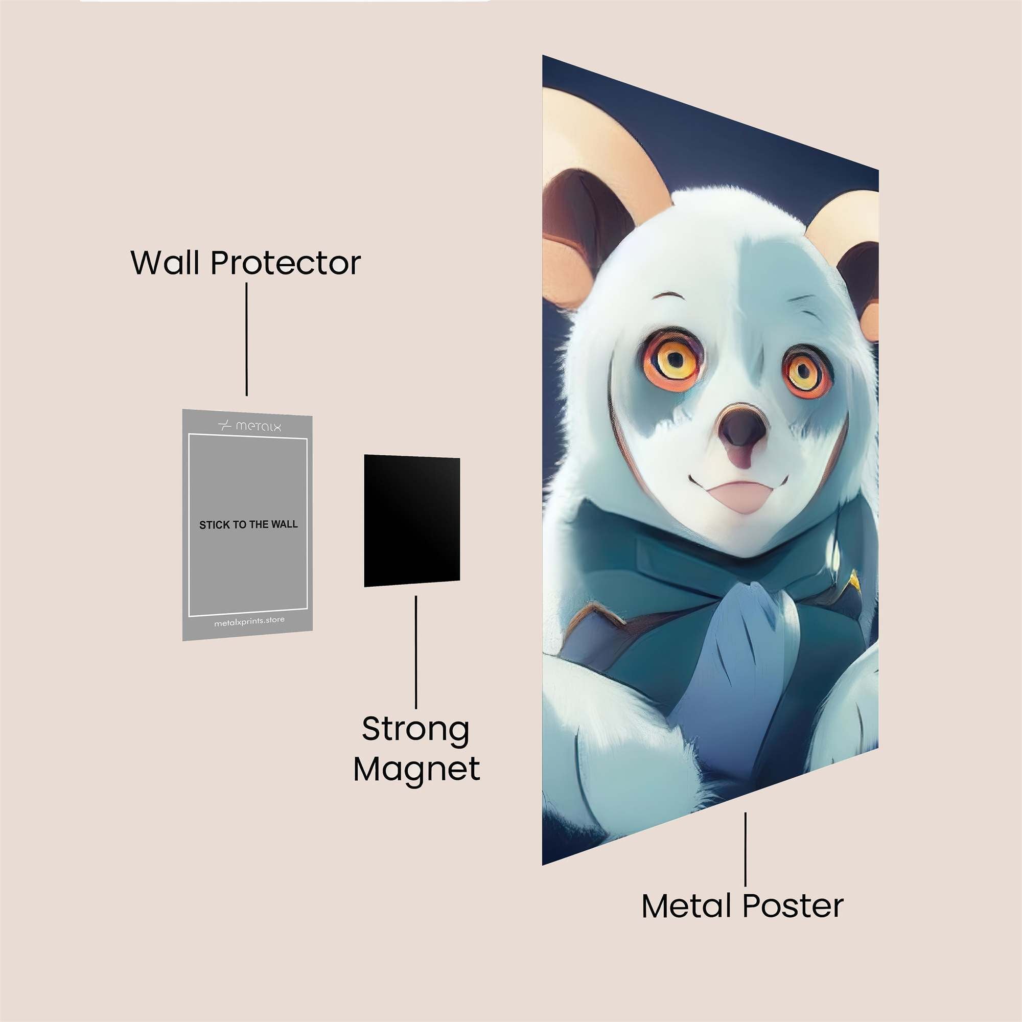 FrostyWhimsy Safe Wall Magnetic / M