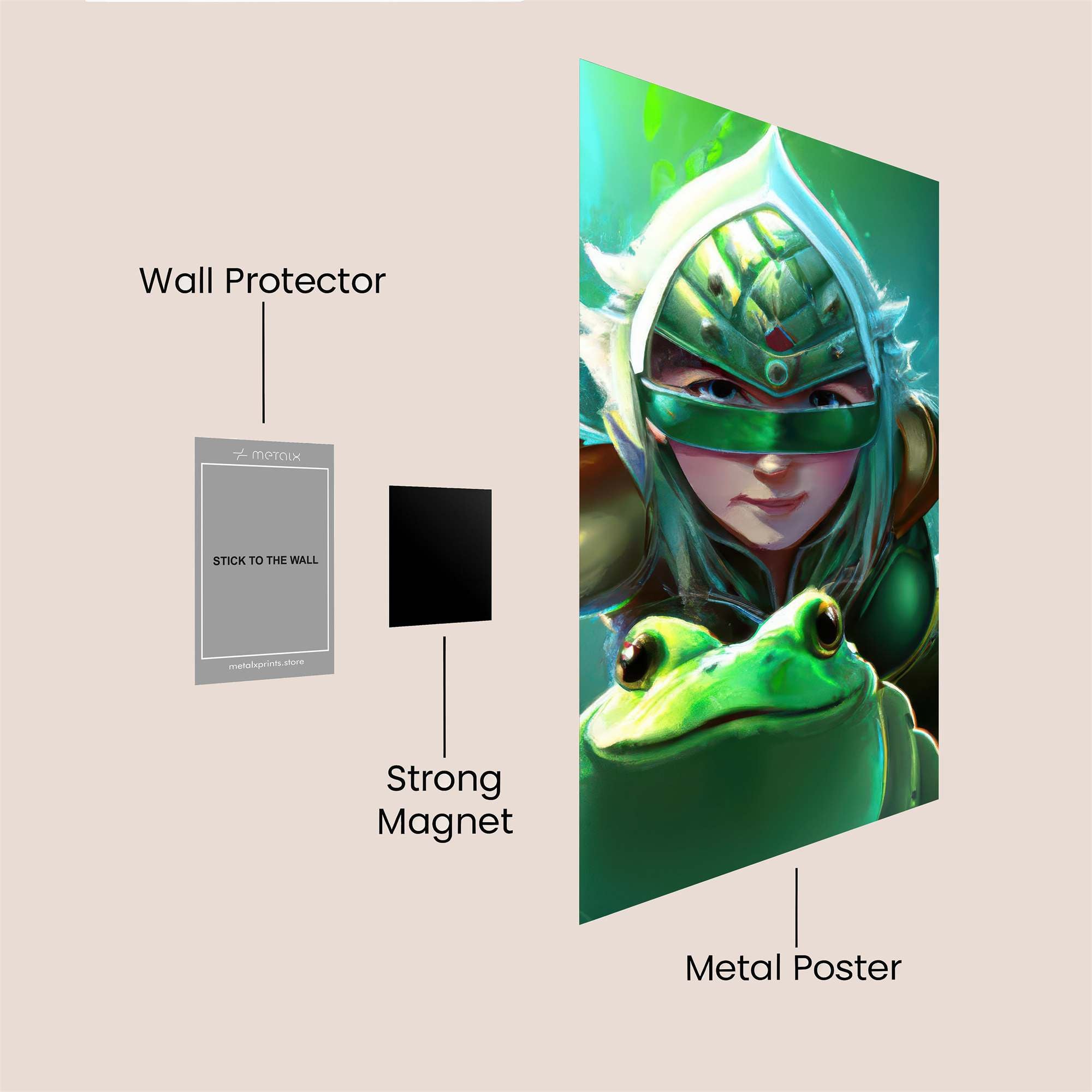 FroggyValor Safe Wall Magnetic / M