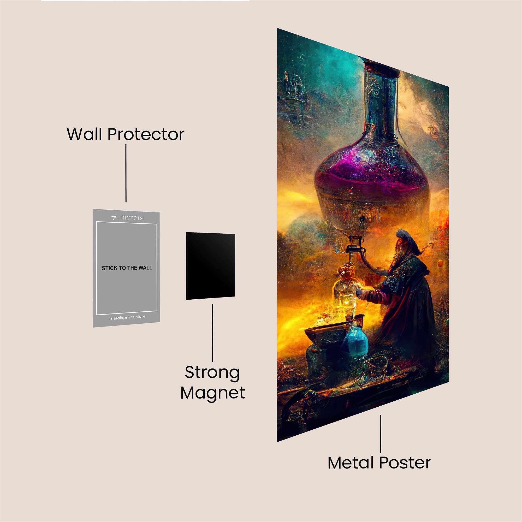 Potion Whisper Safe Wall Magnetic / M