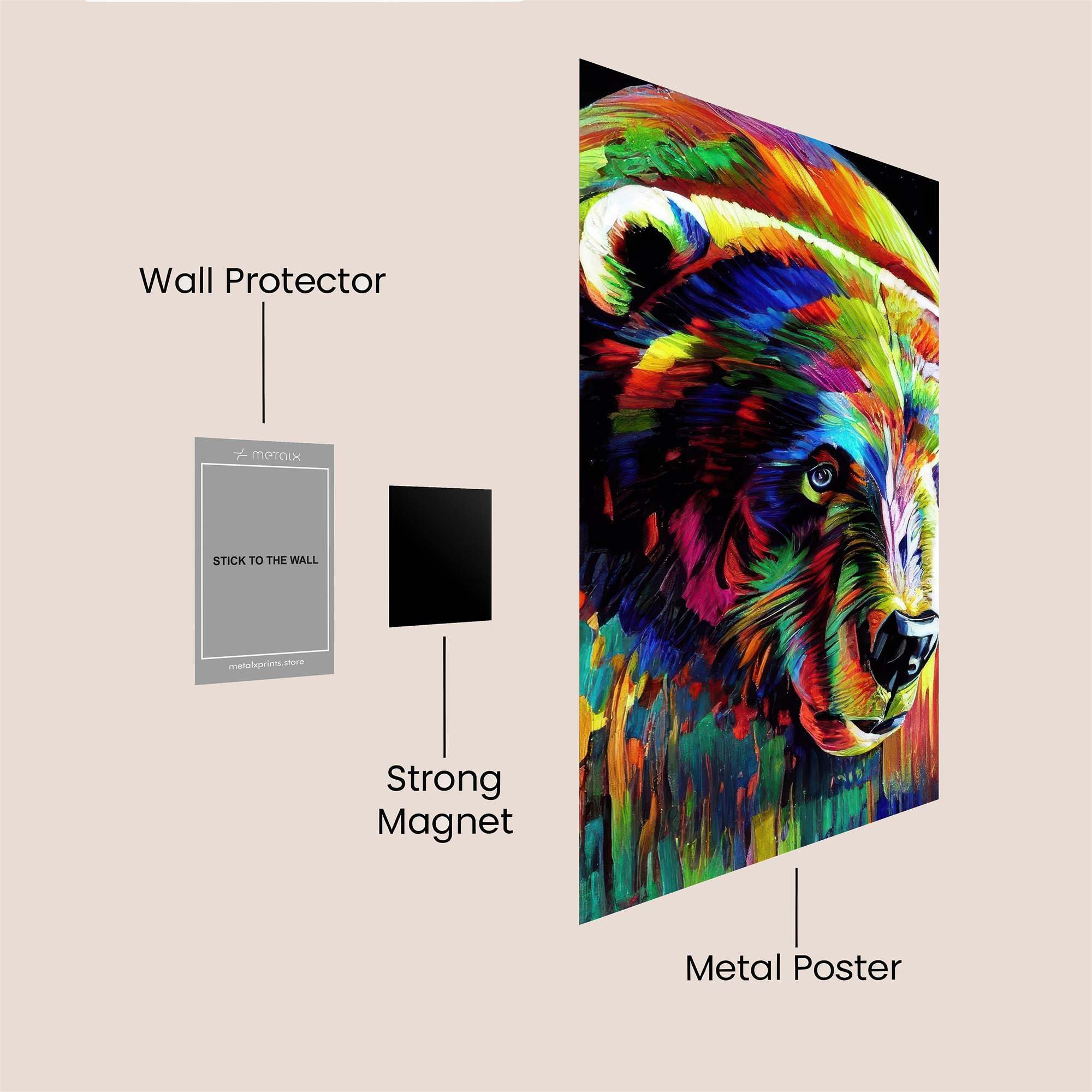 Bear Radiance Safe Wall Magnetic / M