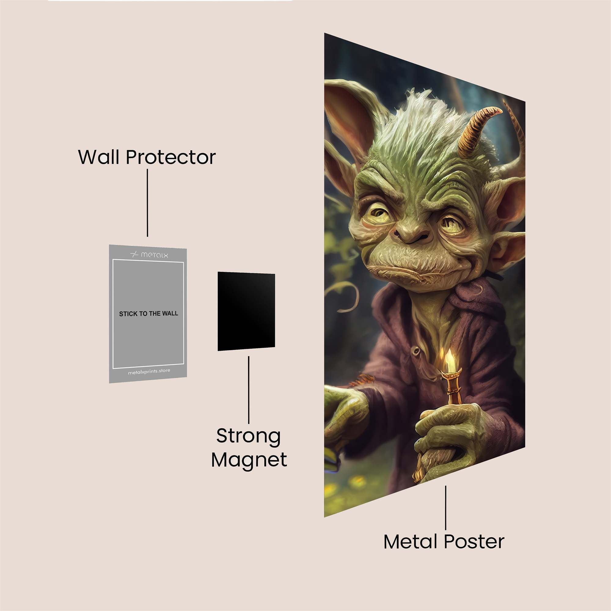 Goblin Whimsy Safe Wall Magnetic / M