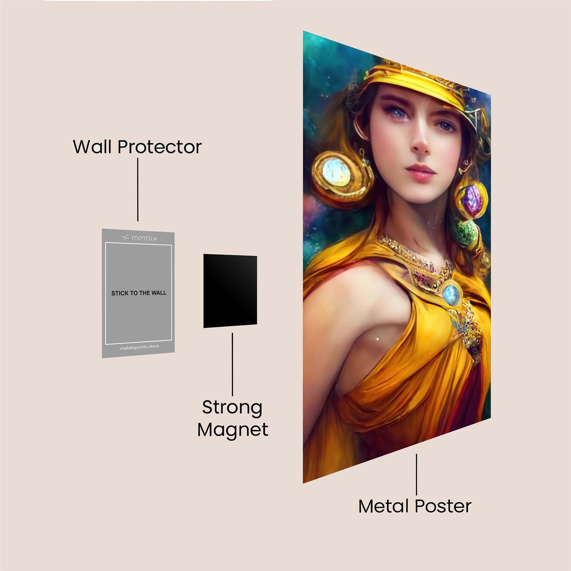 Golden Enigma Safe Wall Magnetic / M