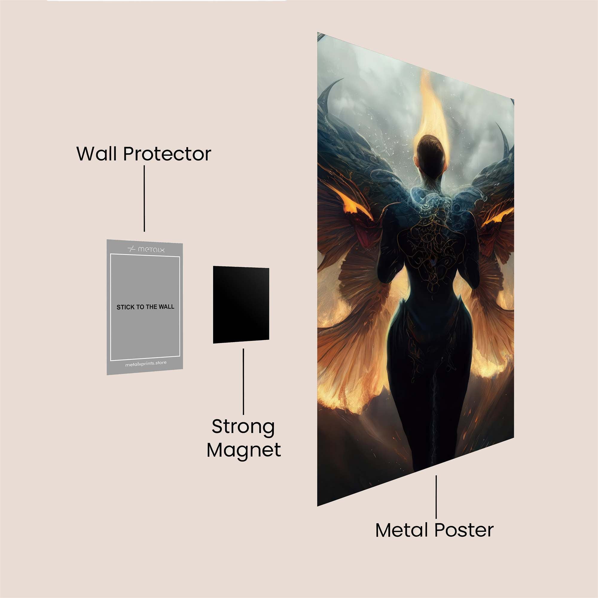 Phoenix Ascend Safe Wall Magnetic / M