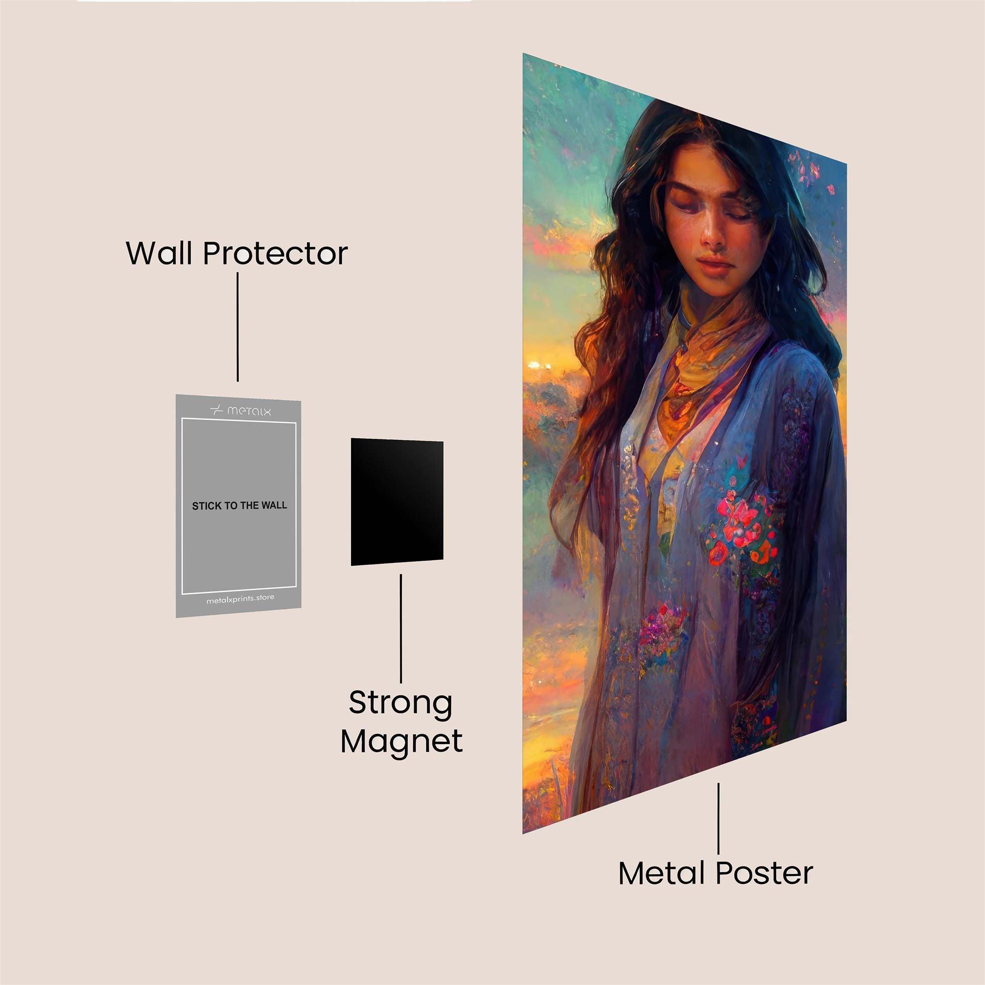 Sunset Serenity Safe Wall Magnetic / M