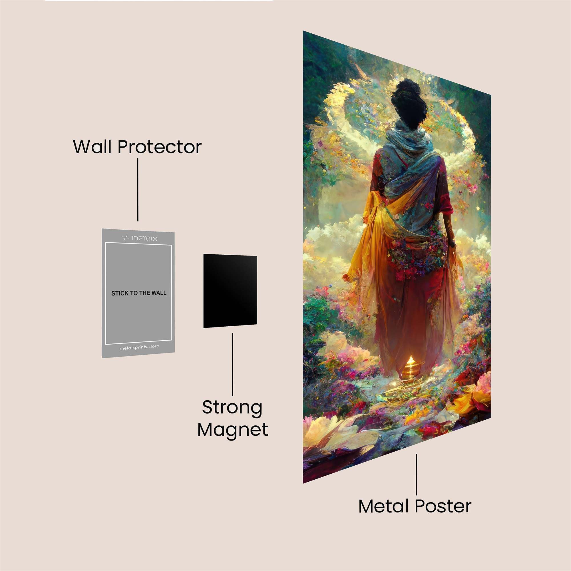 Mystic Bloom Safe Wall Magnetic / M