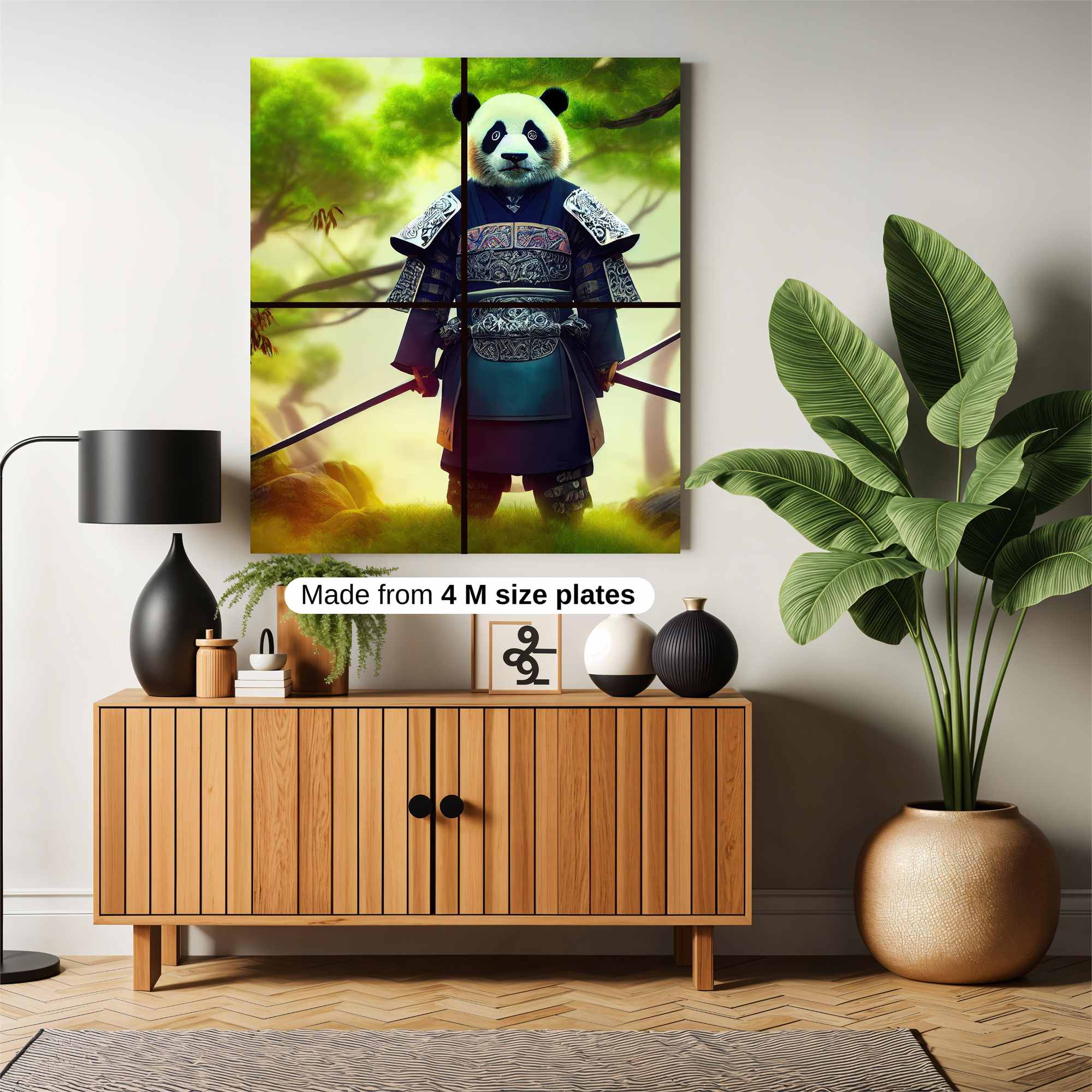 Panda Warrior Safe Wall Magnetic / M
